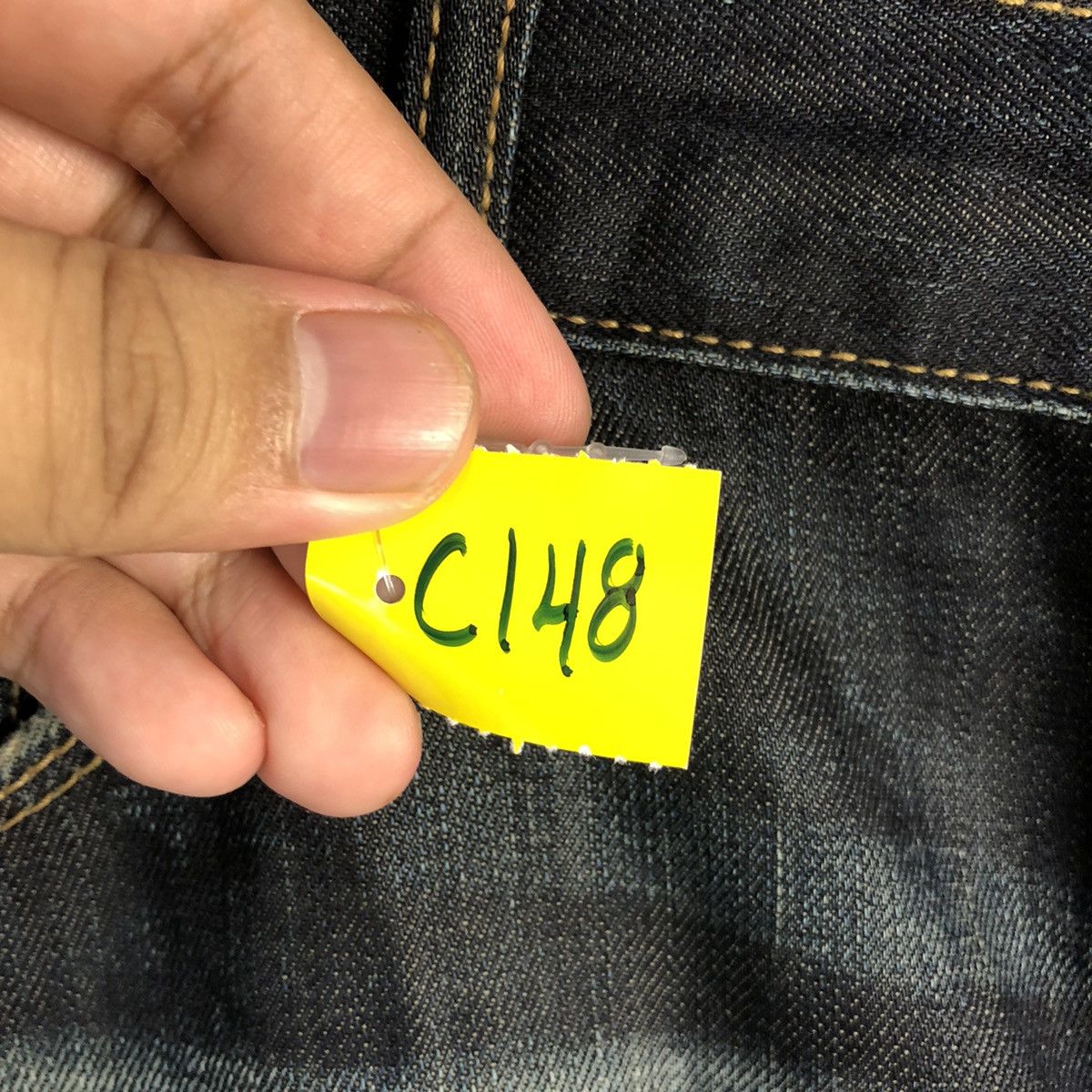 Gap DL Gap Black Denim Jeans Pants #C148 Size US 33 - 10 Thumbnail