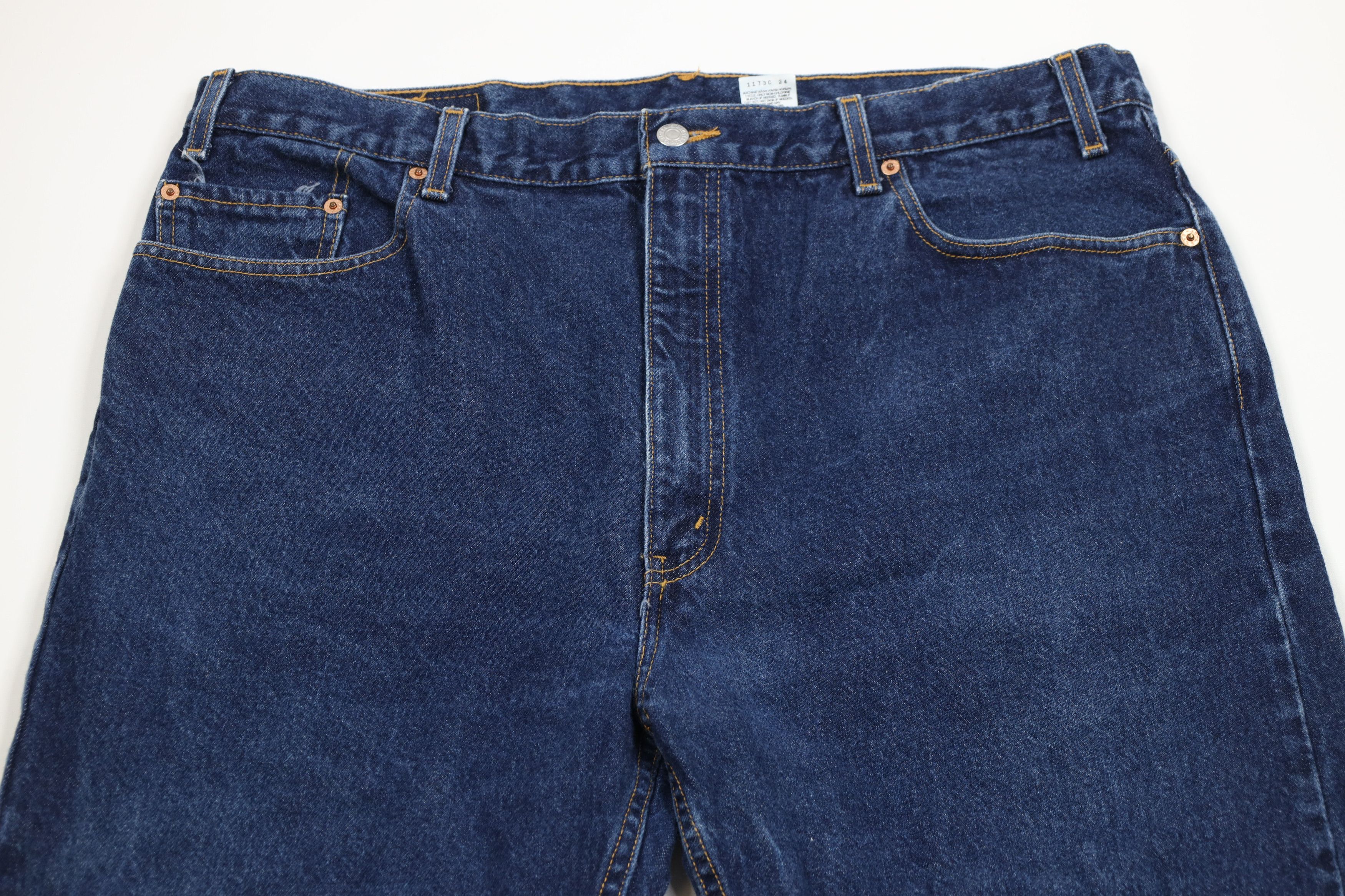 Levi's Vintage Y2K 2002 Levis 505 Regular Straight Leg Denim Jeans Size US 42 / EU 58 - 2 Thumbnail