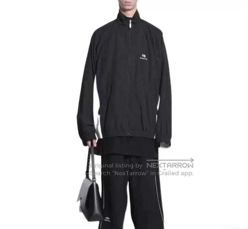 Balenciaga Balenciaga Black and White Patchwork School Uniform Windbr Size US S / EU 44-46 / 1 - 8 Thumbnail