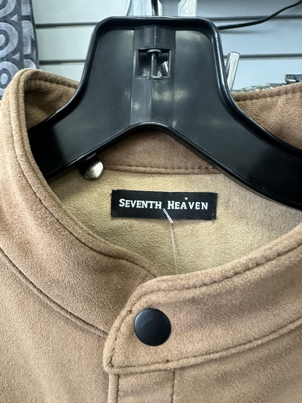 Seventh Heaven 7TH SEVENTH HEAVEN SCAFFOLDING JACKET SUEDE LARGE BROWN Size US L / EU 52-54 / 3 - 3 Thumbnail