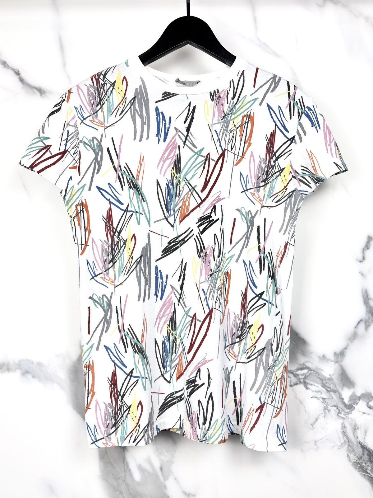 Dior DIOR HOMME SS14 Splash Paint Multicolor Art Print T-shirt 