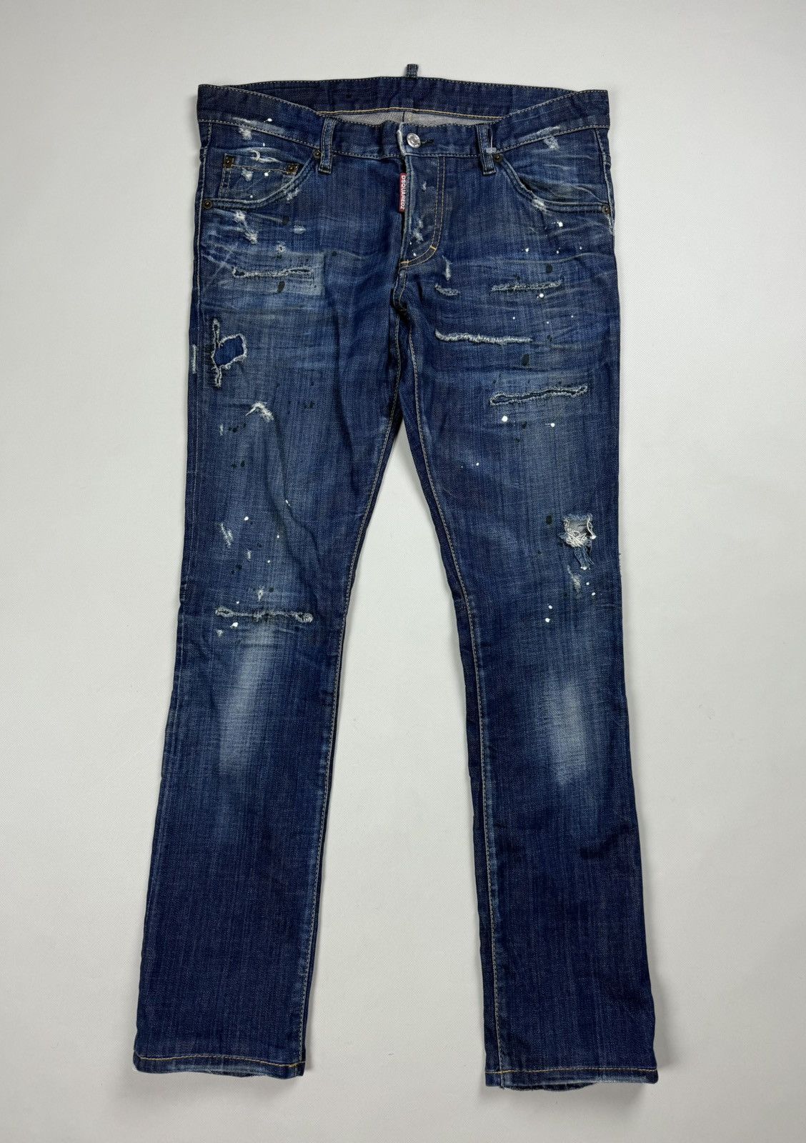 Dsquared2 Dsquared 2 Men’s Distressed Denim Sexy Boot Cut Jeans Size US 34 / EU 50 - 1 Thumbnail