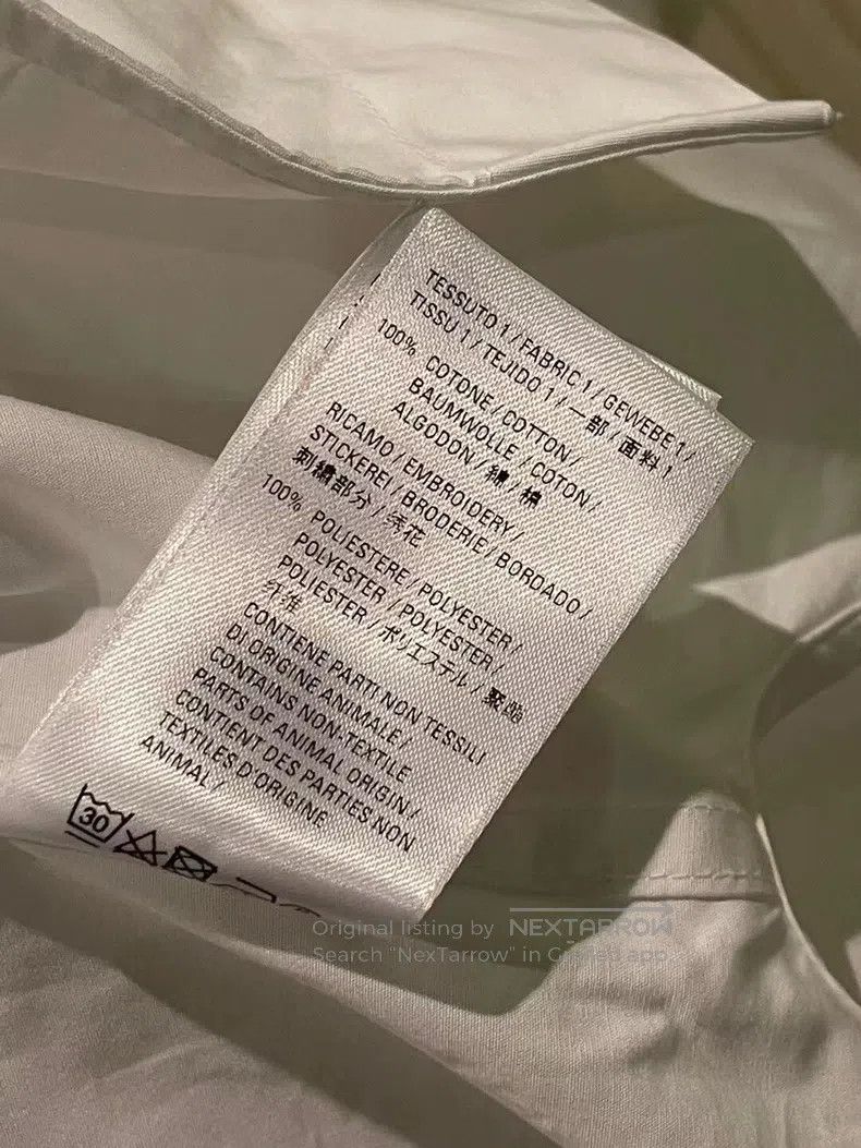 Balenciaga Balenciaga Long Sleeve White Shirt Size S / US 4 / IT 40 - 8 Thumbnail