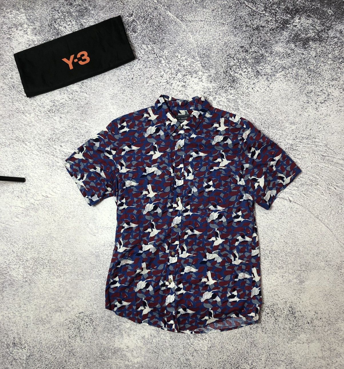 Vintage Men’s shirt crazy Hawaiin y2k size M casual ykk Size US M / EU 48-50 / 2 - 1 Thumbnail