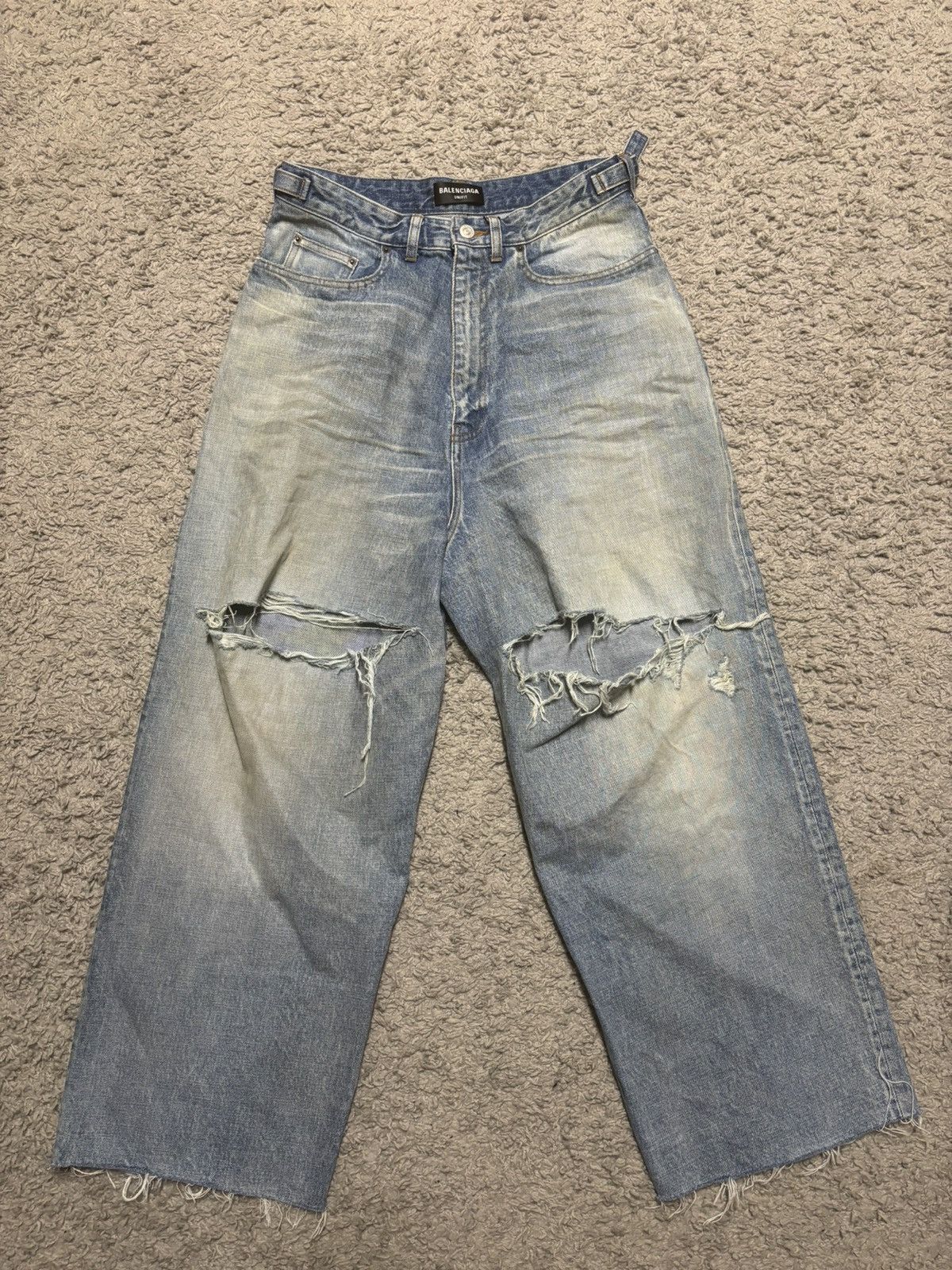 Balenciaga Balenciaga FW22 Runway Destroyed Skater Jeans | Grailed