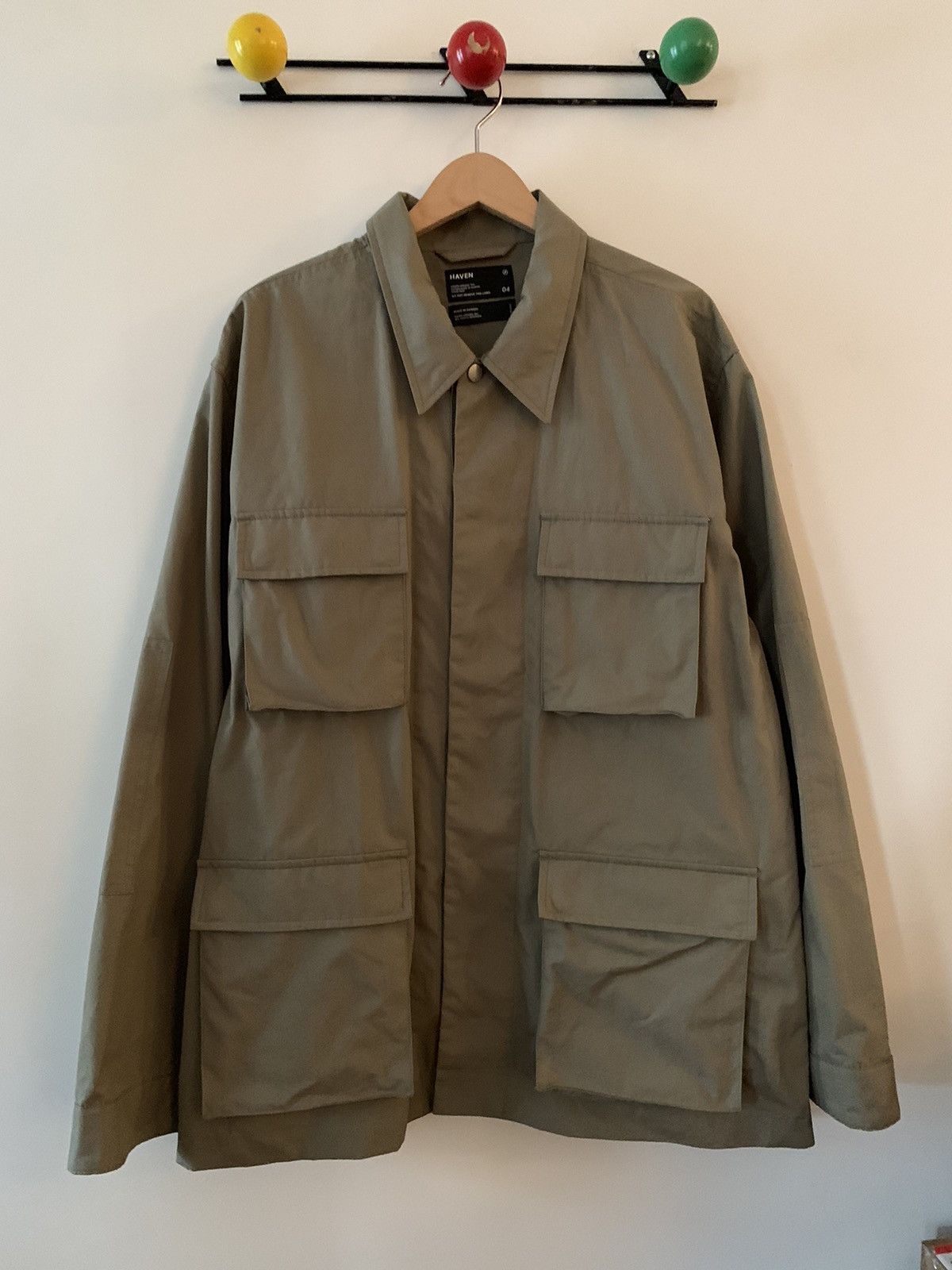 image of Haven Bdu Jacket Etaproof Ventile Cotton Made In Canada in Beige, Men's (Size XL)