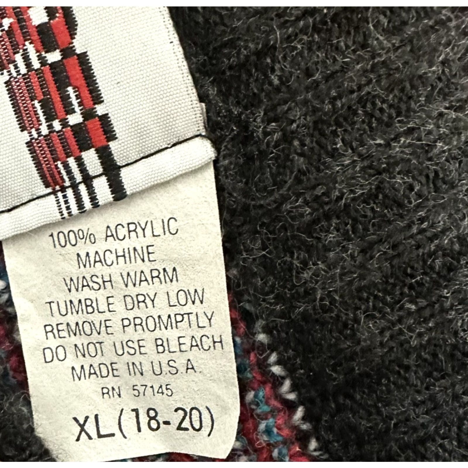 Vintage VINTAGE Barrel Retro Geometric Knit Sweater Unisex Size L/XL Made in USA Size US L / EU 52-54 / 3 - 5 Thumbnail