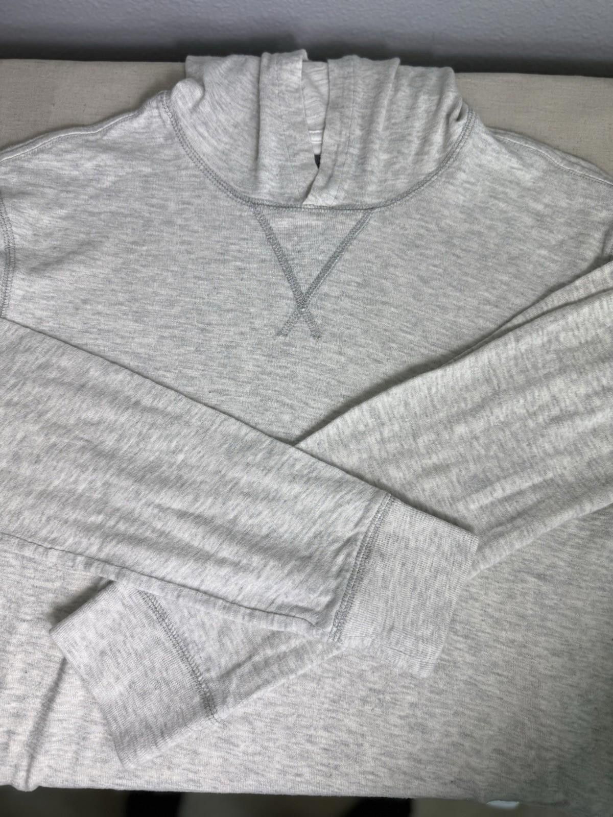 Vince VINCE Size S Light Grey Slub Cotton knit Hoodie Size US S / EU 44-46 / 1 - 3 Thumbnail