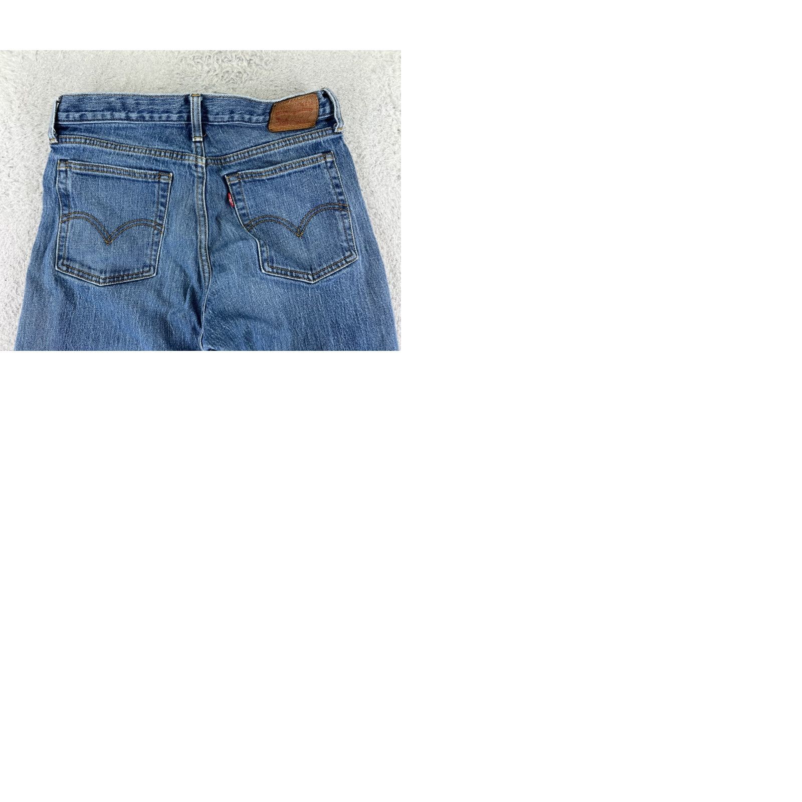 Levi's Levis Premium Jeans Womens 28 Blue Denim White Oak Cone Button Fly 26x26 Levi's Jeans Size 28" / US 6 / IT 42 - 10 Thumbnail