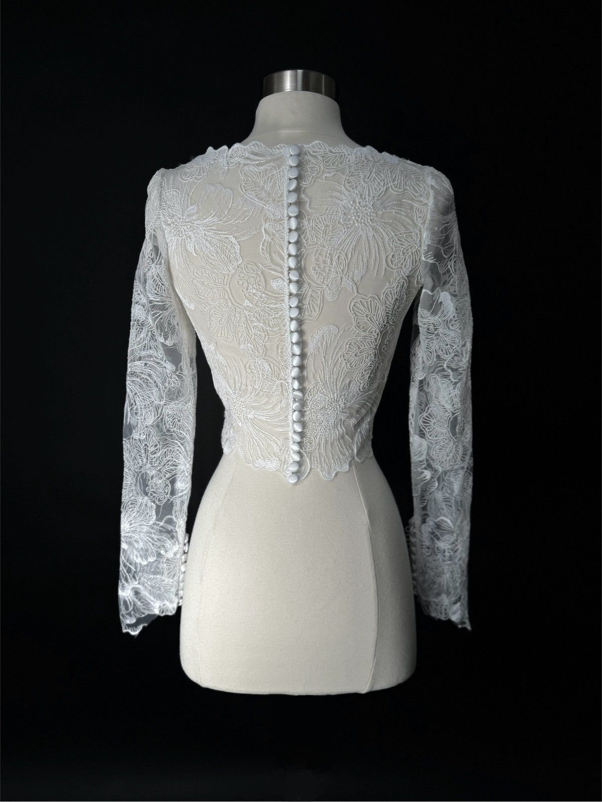 Other Preloved US 0 Anna Augusta Bridal Embroidery lace Cape Size XS / US 0-2 / IT 36-38 - 6 Thumbnail