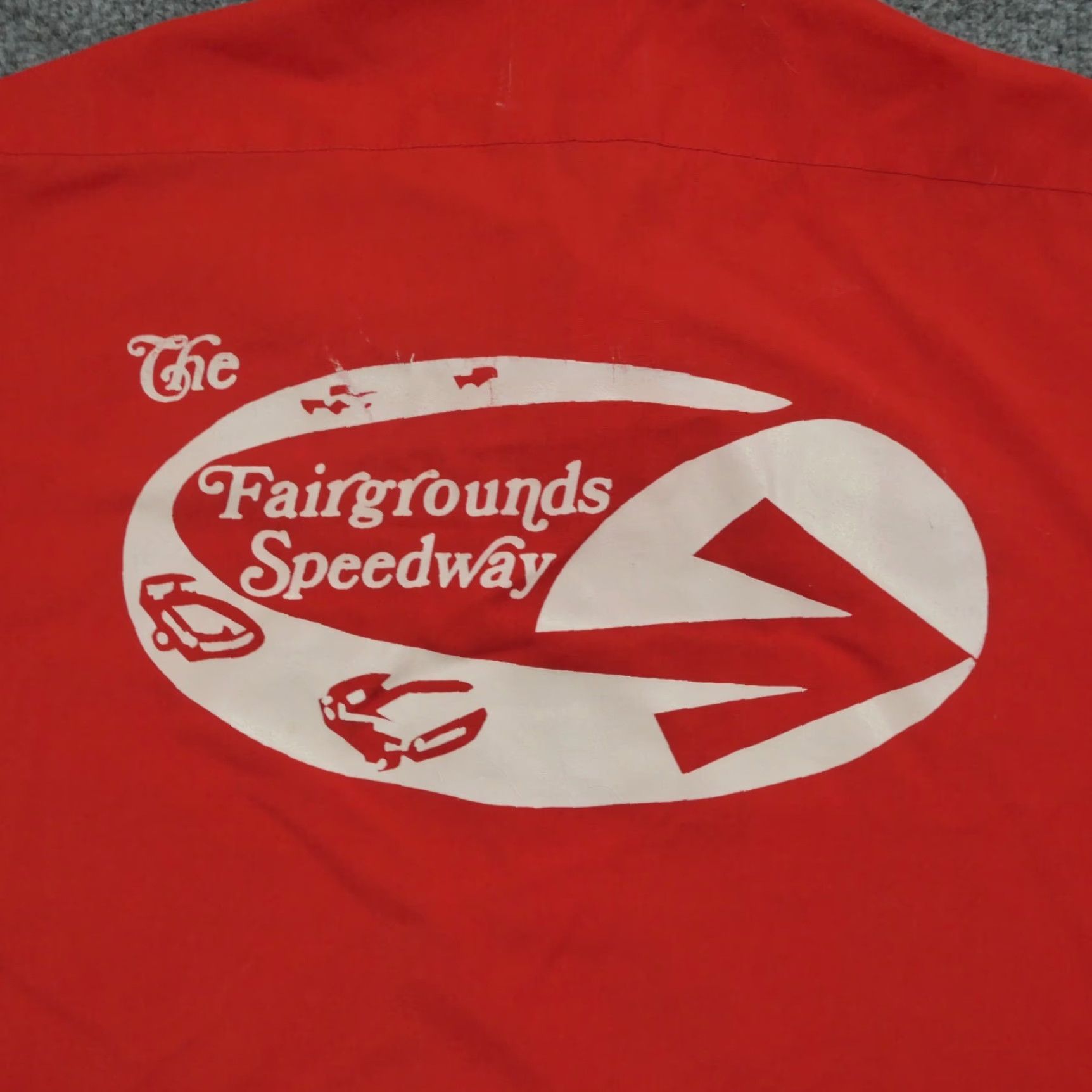 Red Kap VINTAGE Red Cap Shirt Mens S Red NASCAR 60s Fairgrounds Speedway Button-Up Collared Short Sleeve Logo Classic Western Size US S / EU 44-46 / 1 - 6 Thumbnail