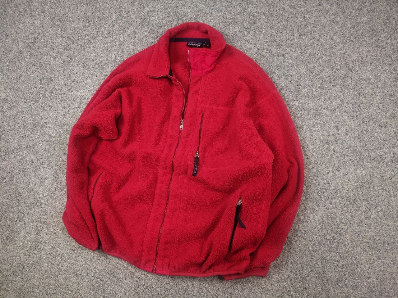 Patagonia Vintage 90's Patagonia Synchilla Zip Red Fleece Jacket 25410 Size US XL / EU 56 / 4 - 3 Thumbnail