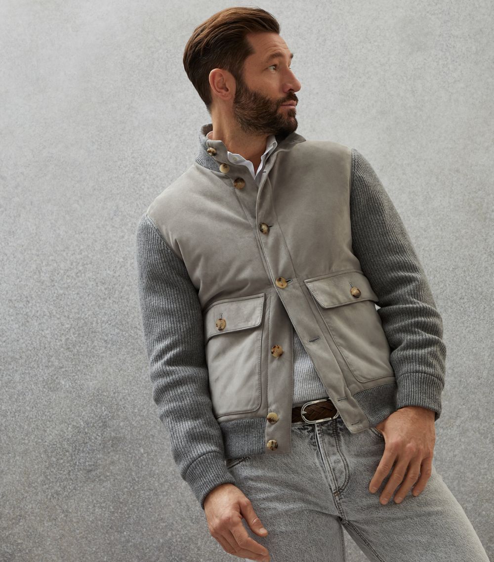 Brunello Cucinelli Jacket in Grey Size US XXL / EU 58 / 5 - 2 Thumbnail