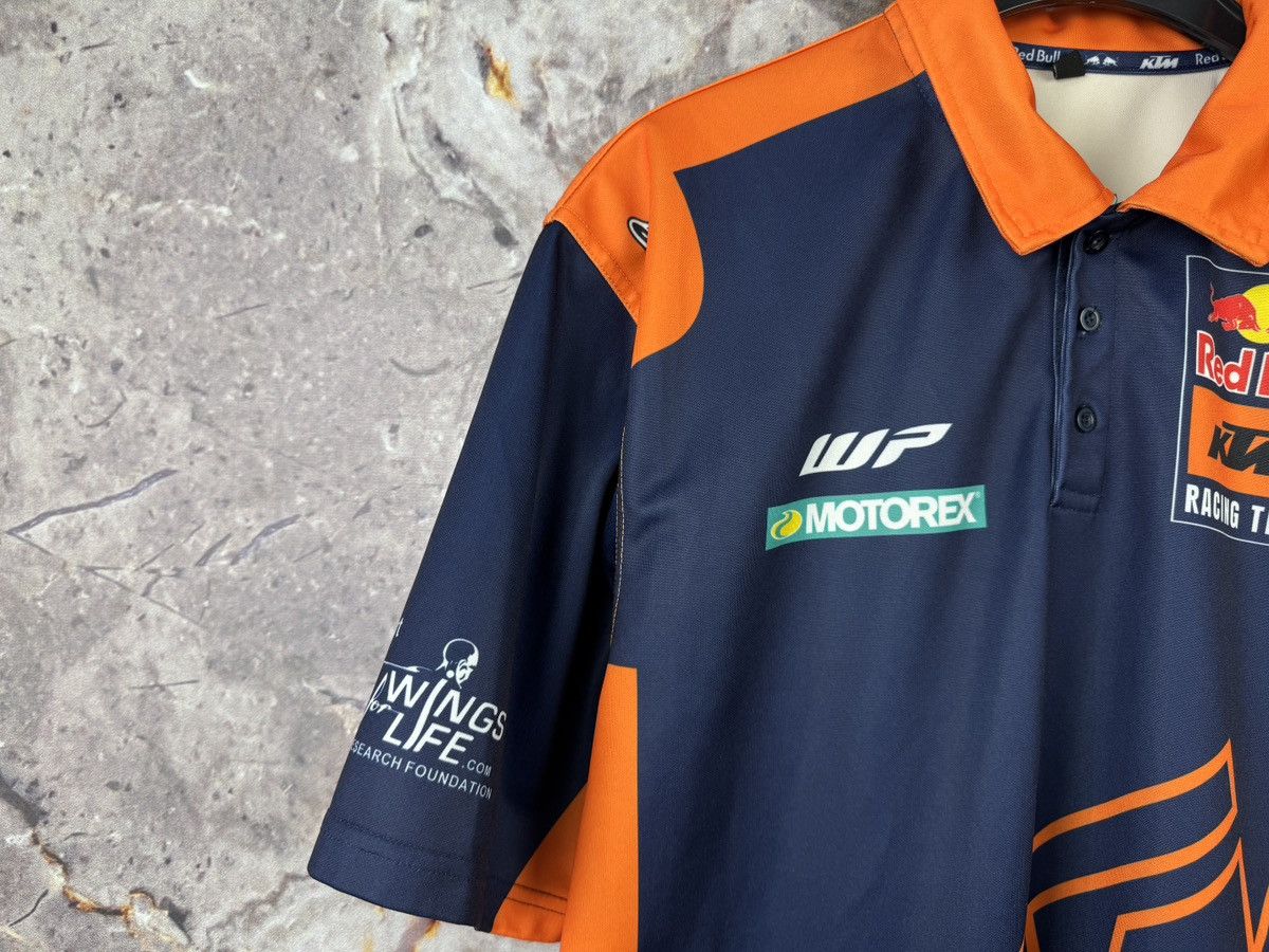 Red Bull Red Bull KTM Racing Team Polo Shirt Navy Orange Motorex WP Size US L / EU 52-54 / 3 - 6 Thumbnail
