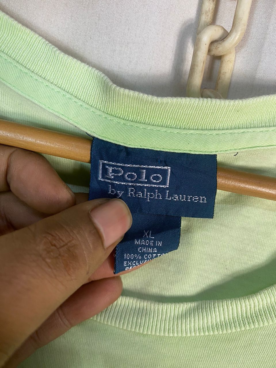 Polo Ralph Lauren × Vintage Vintage polo Ralph Lauren single pocket tshirt Size US L / EU 52-54 / 3 - 6 Thumbnail
