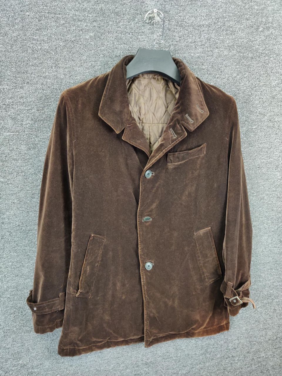 PPFM Vintage 90s PPFM Velvet Single Breasted Coat Size US L / EU 52-54 / 3 - 5 Thumbnail