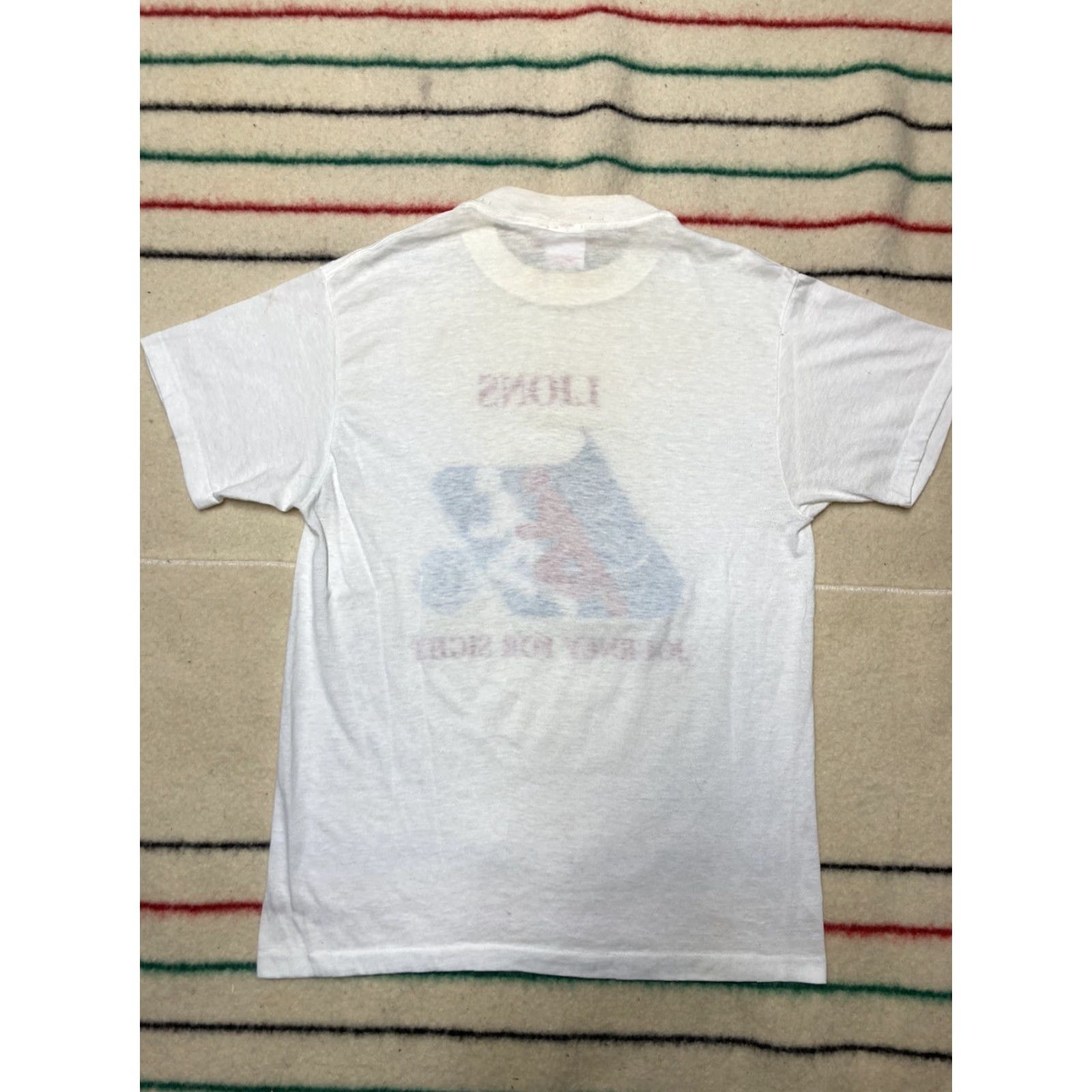 Vintage VINTAGE 80s Lions International Journey for Sight Marathon t shirt Large Size US L / EU 52-54 / 3 - 6 Thumbnail
