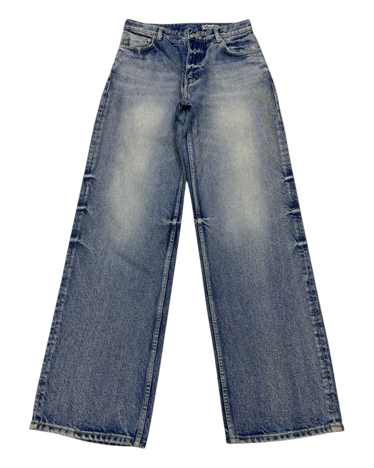 Beauty Beast 🔥BAGGY JEANS MOD9 JNCO BALENCIAGA STYLE JEANS Size US 29 - 8 Thumbnail