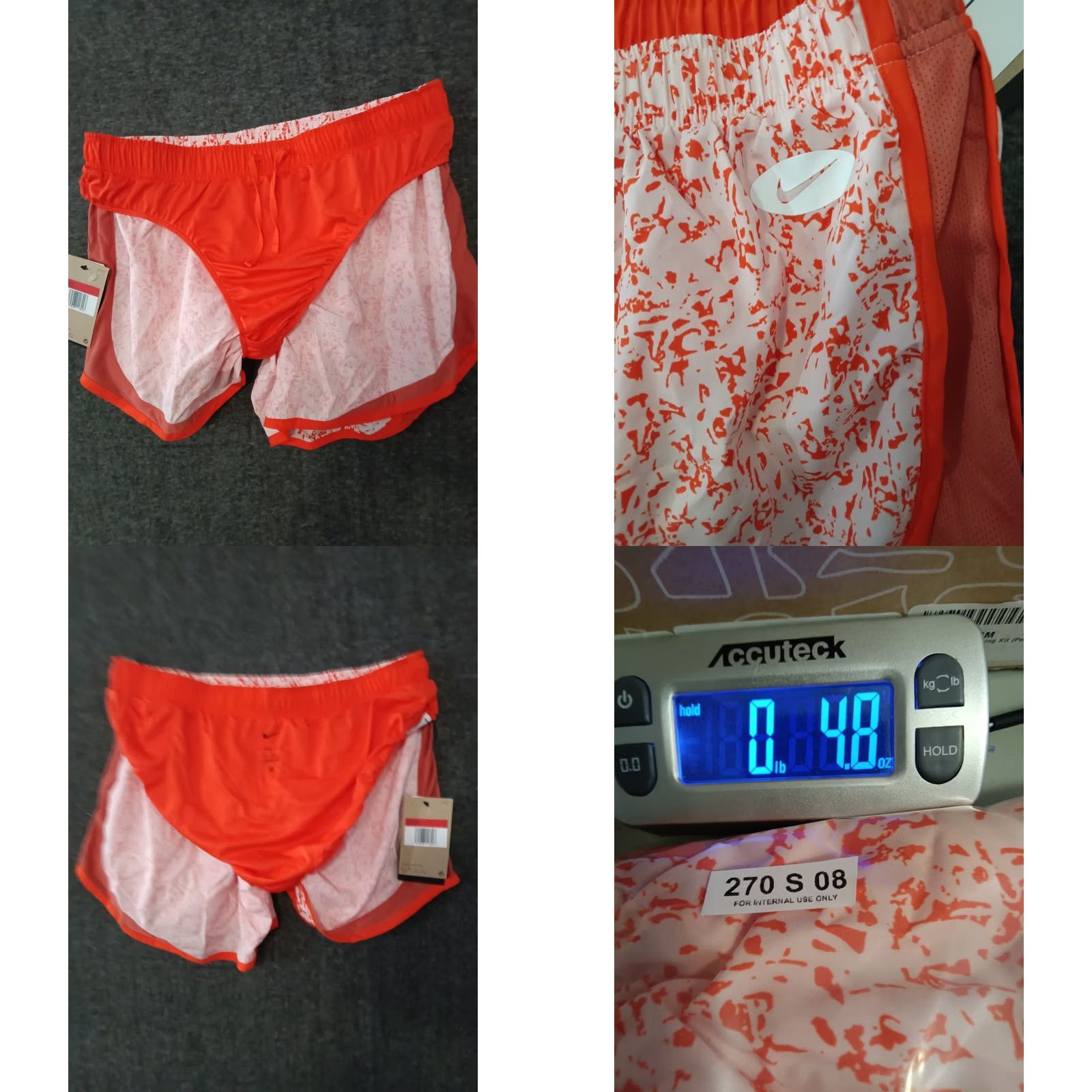 Nike Nike Dri-FIT Running Orange Activewear Shorts DM7741-610 Women's L Size 36" / US 14 / IT 50 - 8 Thumbnail