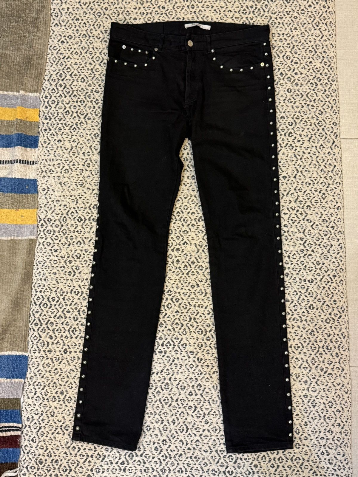 Givenchy Givenchy SS16 - Studded Denim Jean By Riccardo Tisci Size US 32 / EU 48 - 1 Thumbnail
