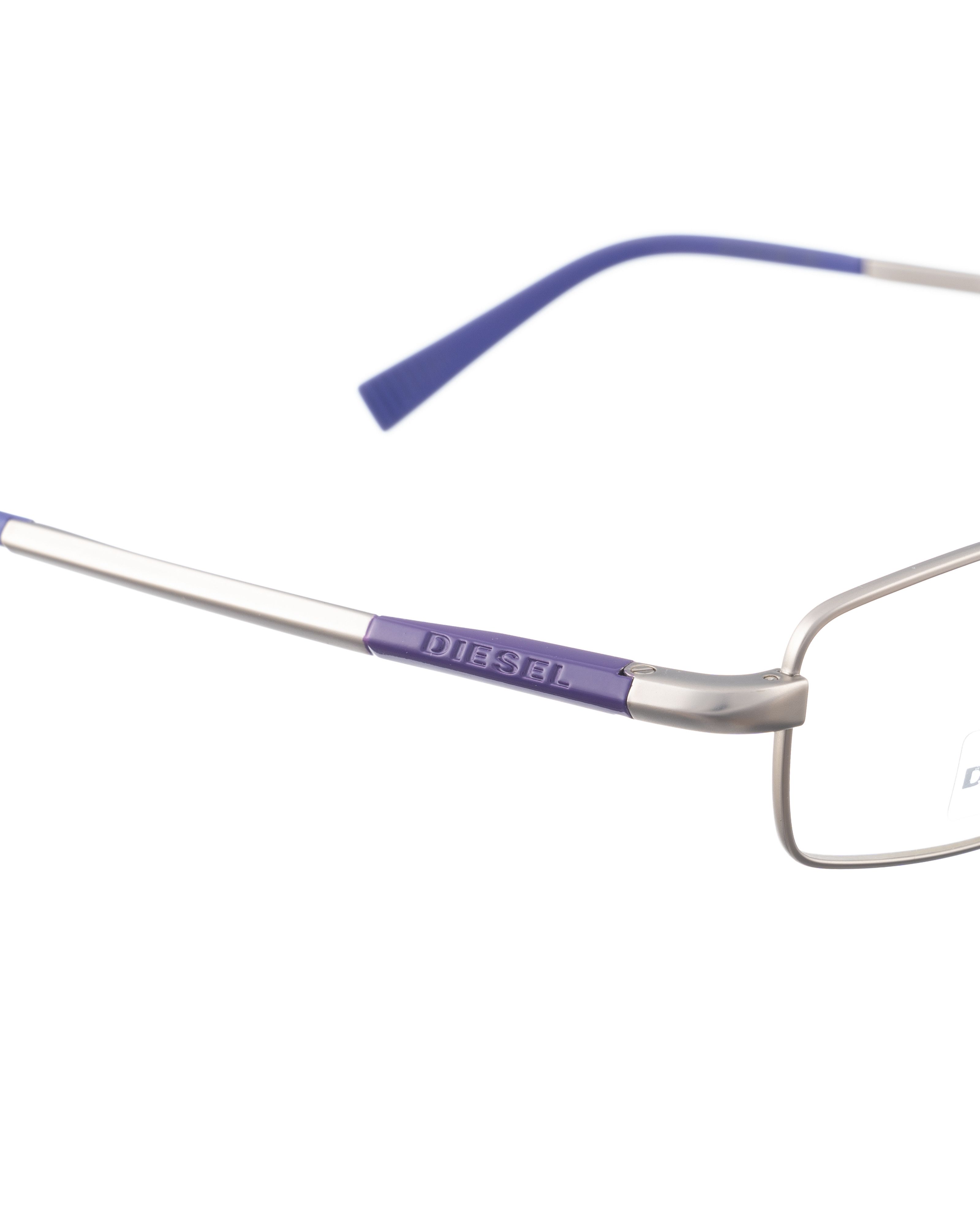Diesel Diesel 00s Matte Metal Silver Glasses with Violet Temples Size ONE SIZE - 3 Thumbnail