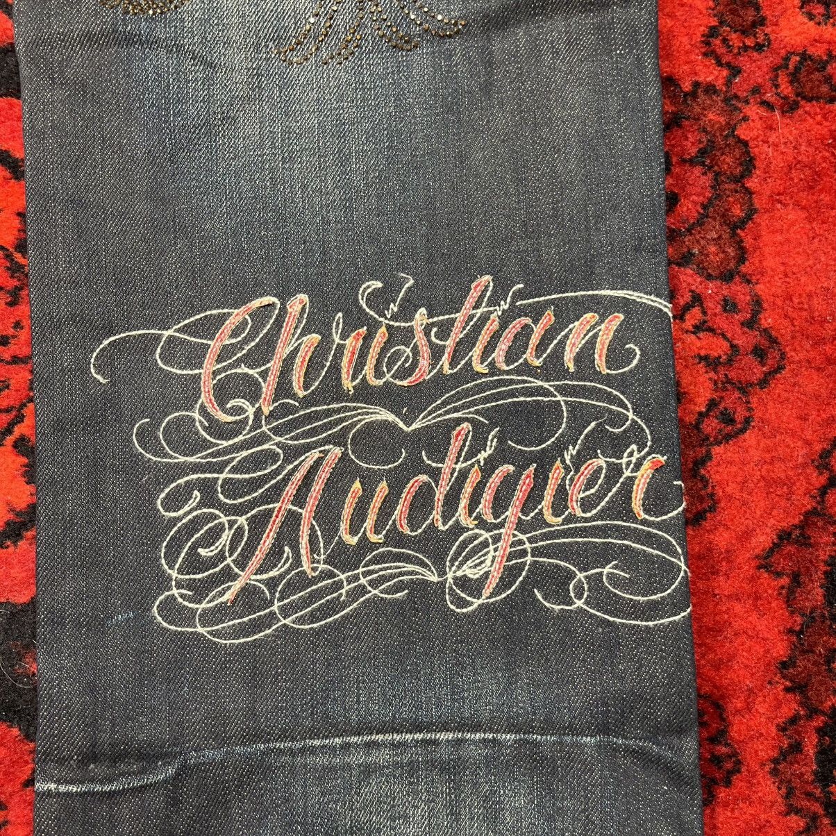 Christian Audigier Christian Audigier Jeans Skull Graphic Big Back Print Wide Size US 32 / EU 48 - 9 Thumbnail