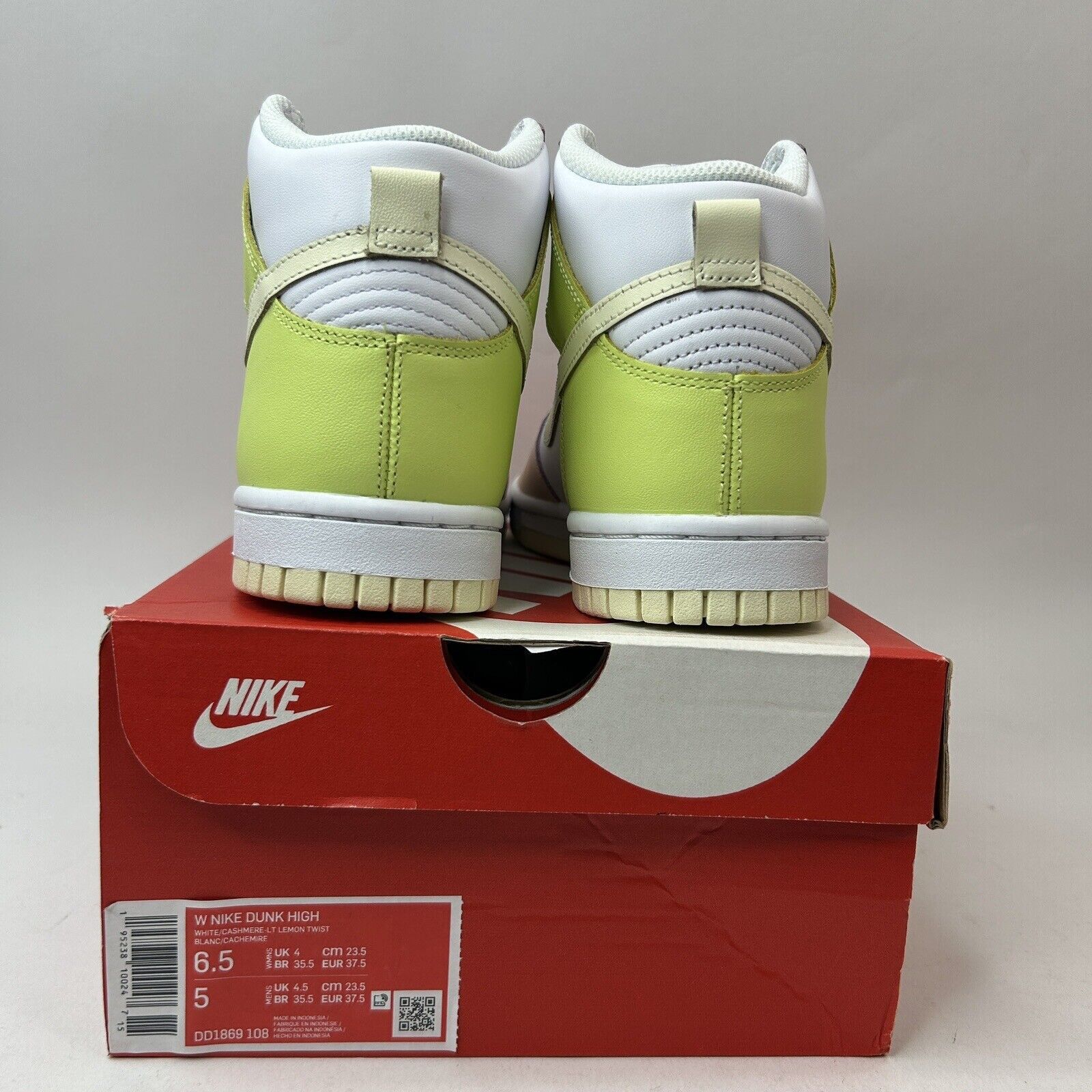 Nike Nike Dunk High WMNS “Cashmere/Lemon Twist” 2023 Size US 6.5 / IT 36.5 - 4 Thumbnail