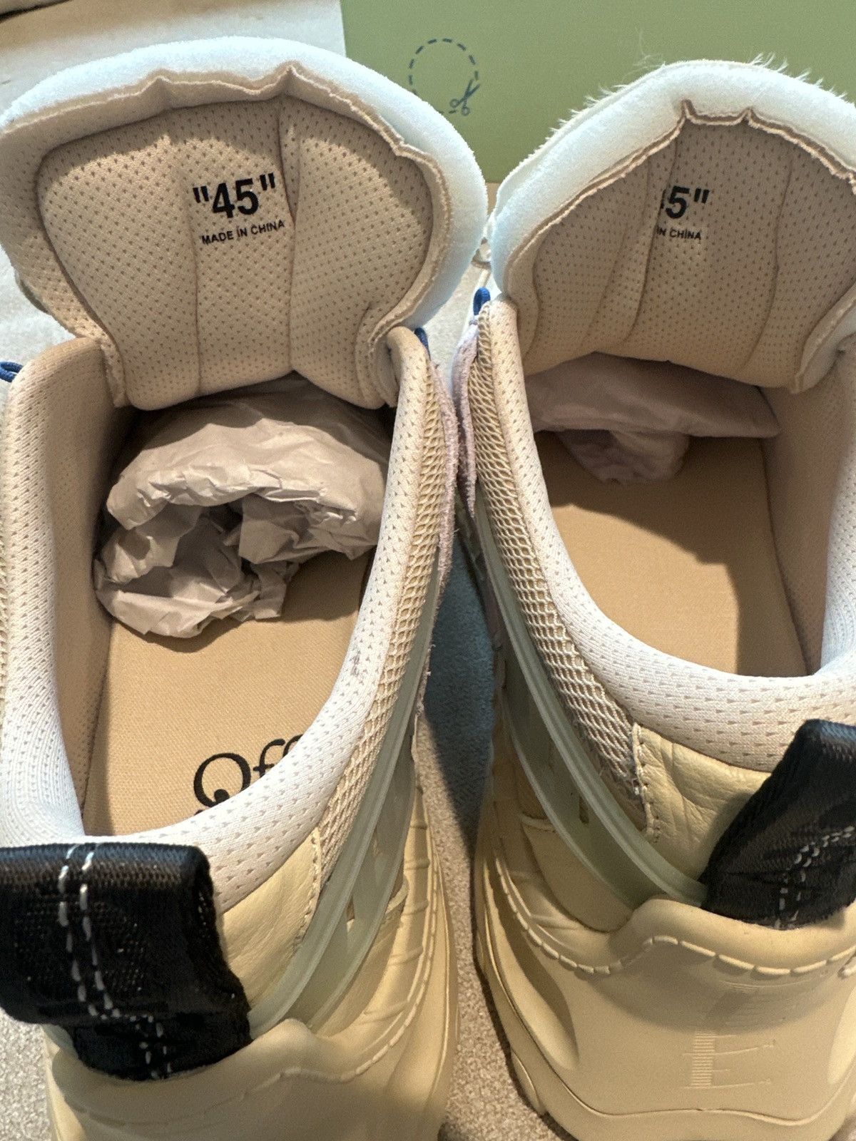Off-White ODSY 1000 beige green Size US 12 / EU 45 - 7 Thumbnail