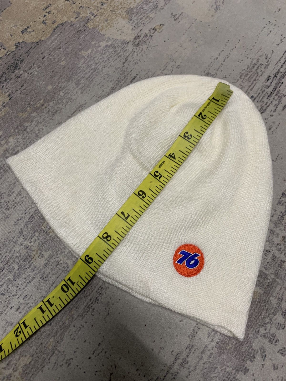 Japanese Brand Vintage 76 Lubricants White Beanie hat Size ONE SIZE - 4 Thumbnail