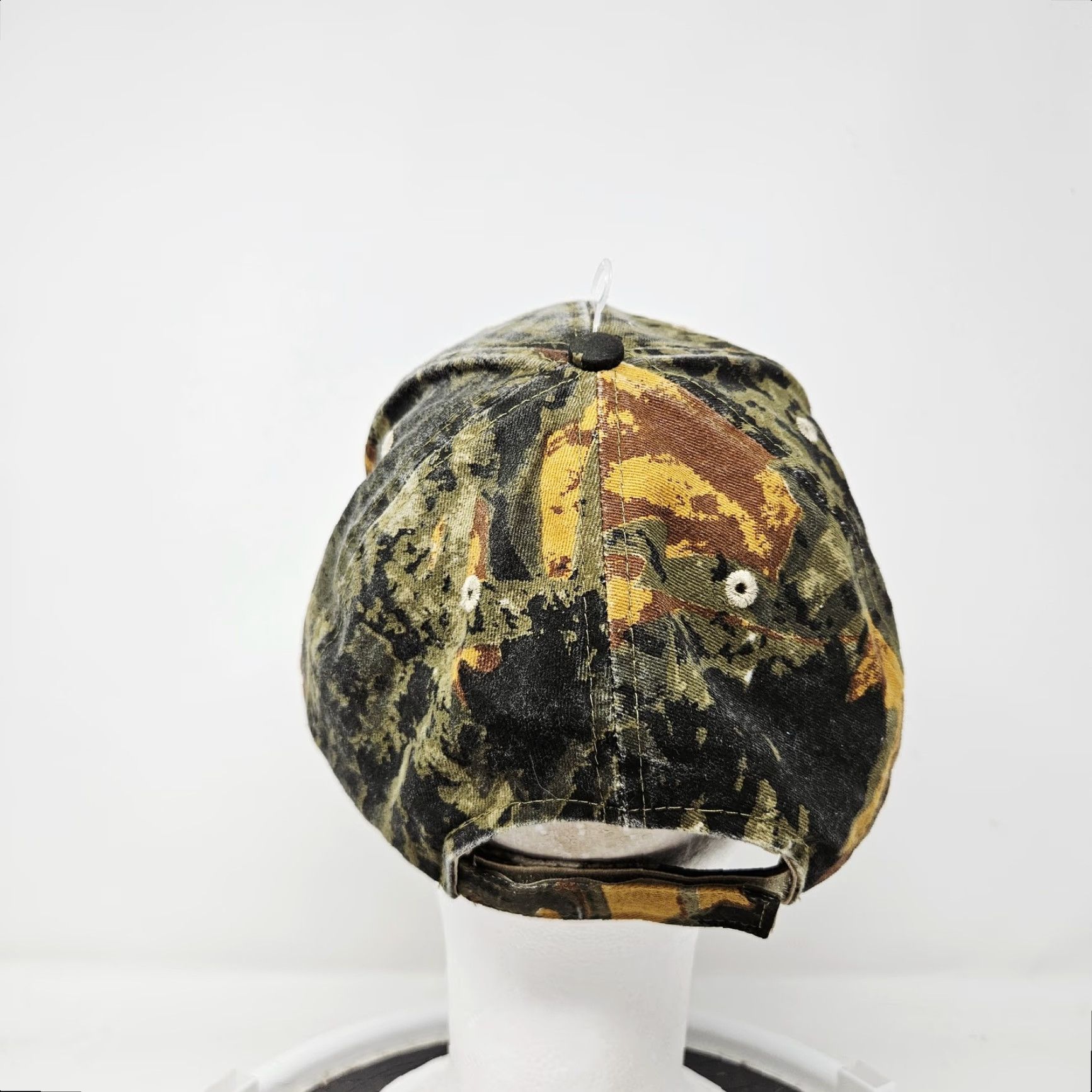 Vintage Jhats Hat Cap Baseball Strap Back One Size Green Camo Mens Smoky Mountains Outdoor Nature Adjustable Camouflage Twill Casual Vintage No N/A Size ONE SIZE - 4 Thumbnail