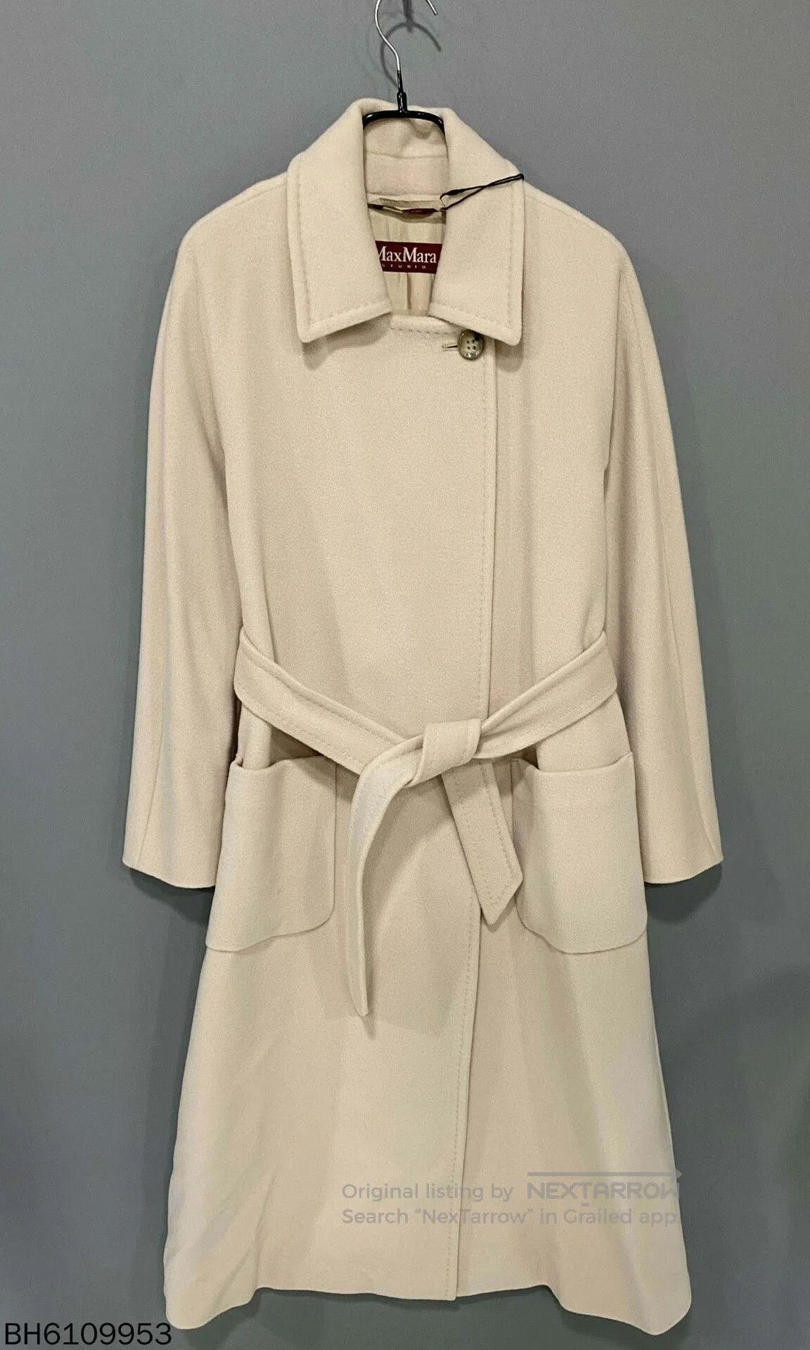 Other maxmara cream wool coat with belt. Size US L / EU 52-54 / 3 - 1 Thumbnail