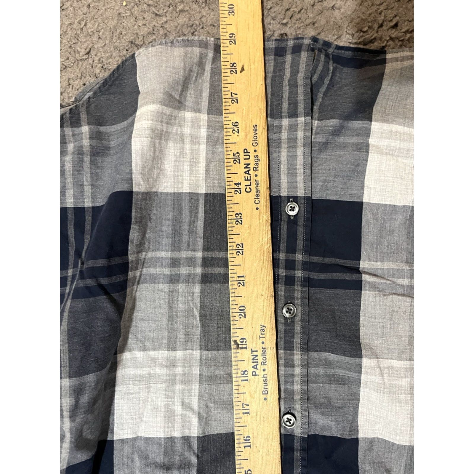 J.Crew VINTAGE J.CREW Button-Down Shirt Mens M Blue Plaid 2-Ply Cotton Long Sleeve with Pockets No. 2 Ply Cotton Shirt Mens Medium Blue Plaid 90s Size US M / EU 48-50 / 2 - 5 Thumbnail