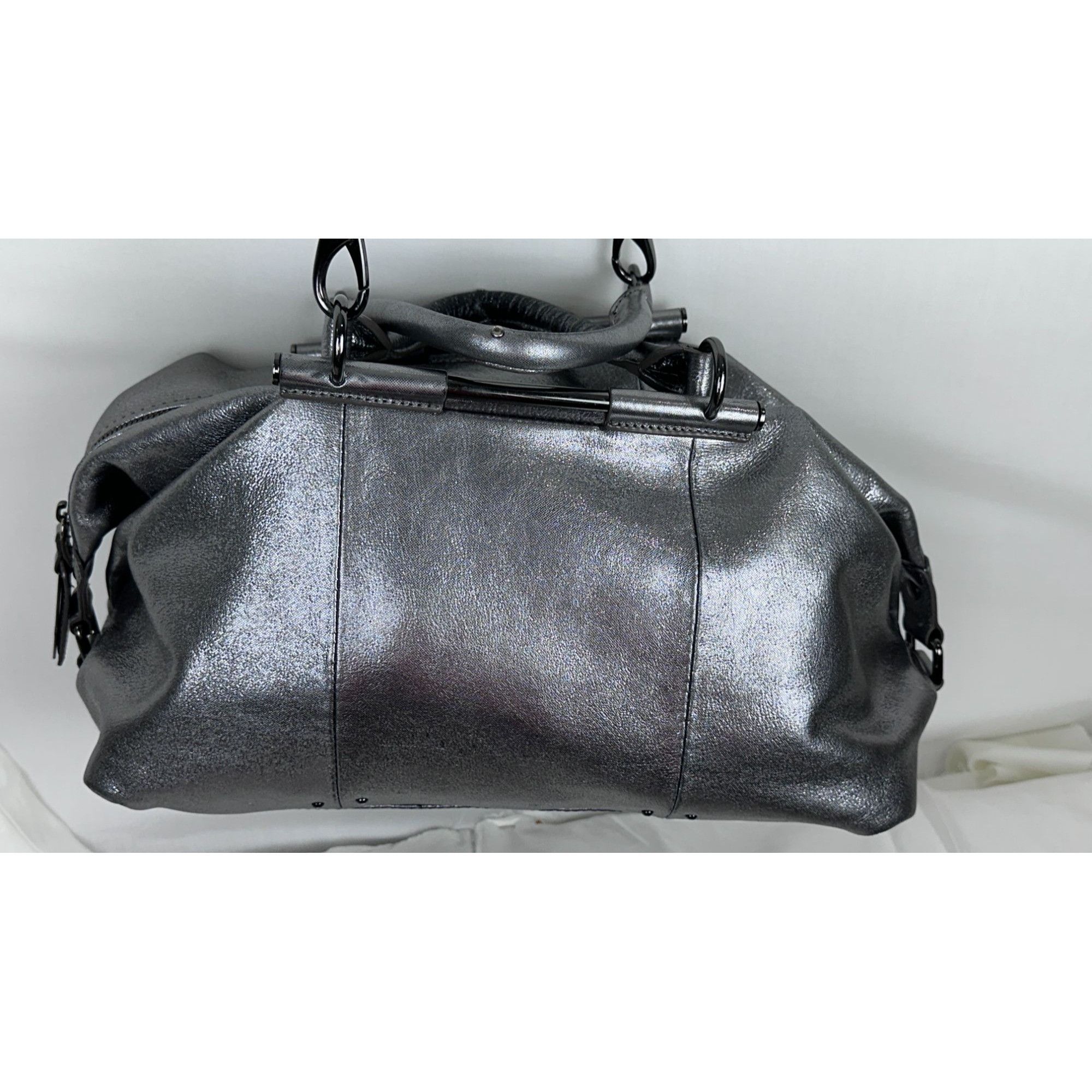 Kenneth Cole Kenneth Cole New York Metallic Silver Leather Shoulder Bag M Size ONE SIZE - 6 Thumbnail