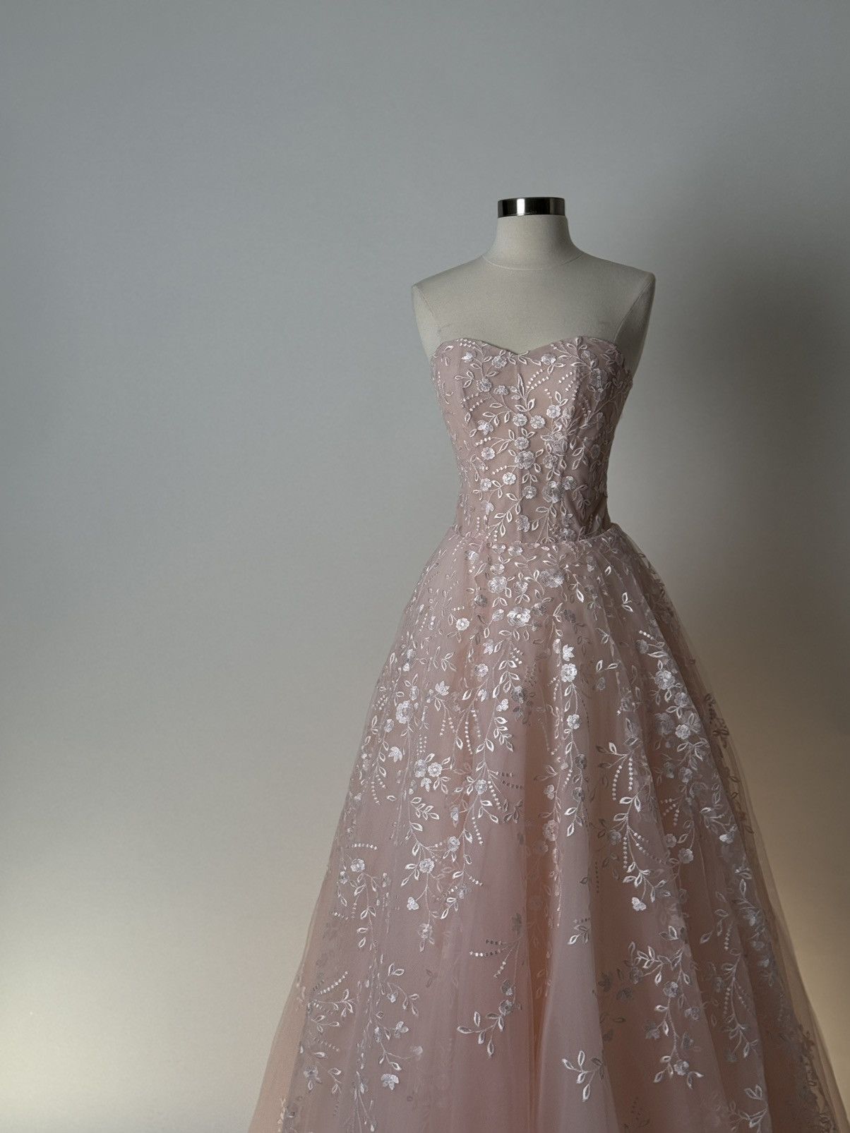 Other Preloved US 4 Anna Augusta Evening Maxi Dress in Pink Color Size S / US 4 / IT 40 - 4 Thumbnail