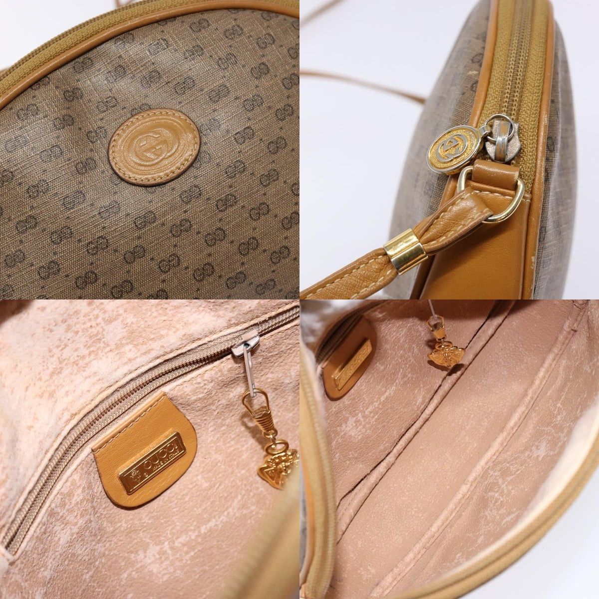 Gucci GUCCI Micro GG Supreme Shoulder Bag Pvc Beige Gold Size ONE SIZE - 11 Thumbnail