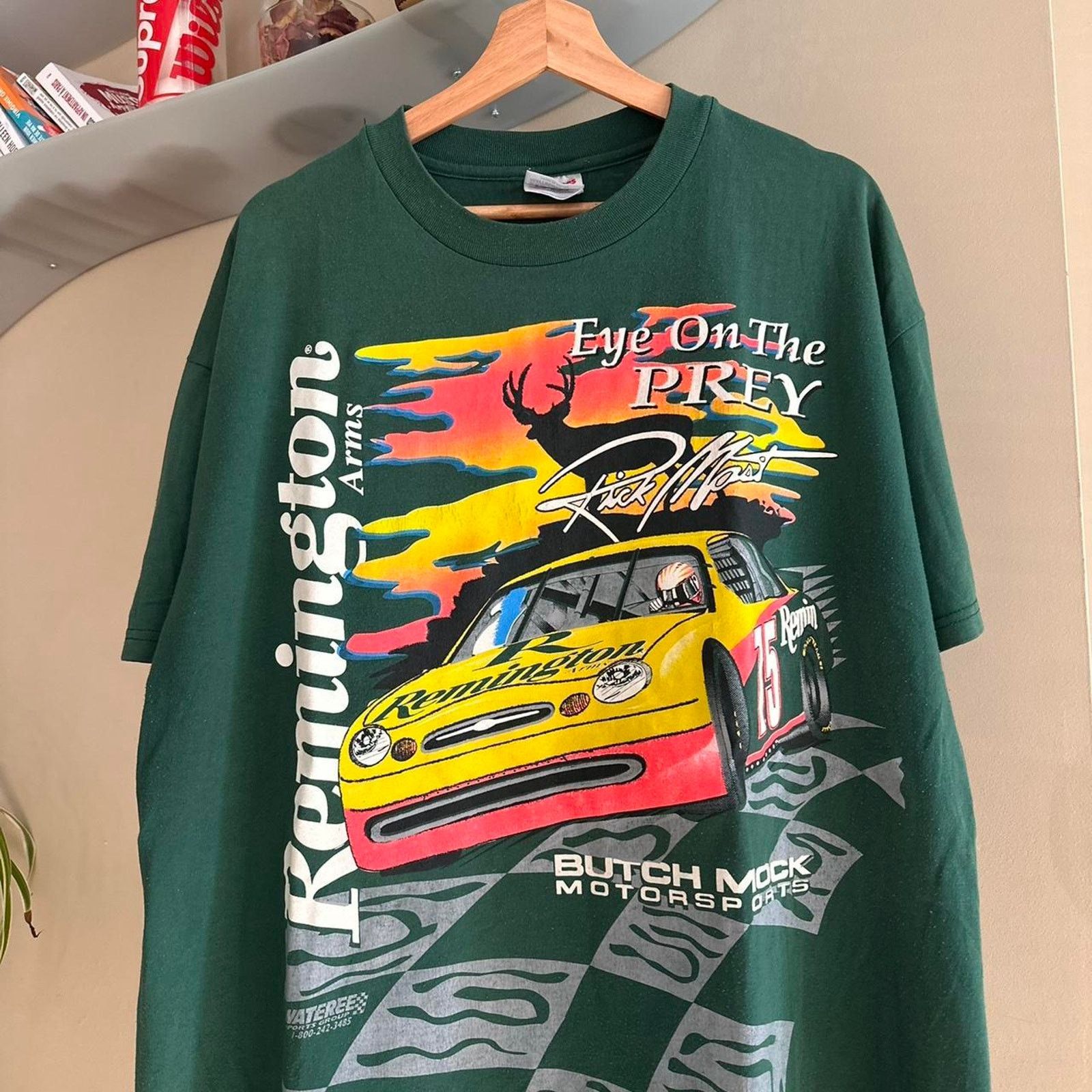NASCAR × Vintage Vintage Risk Mask NASCAR Shirt Size US XL / EU 56 / 4 - 2 Thumbnail