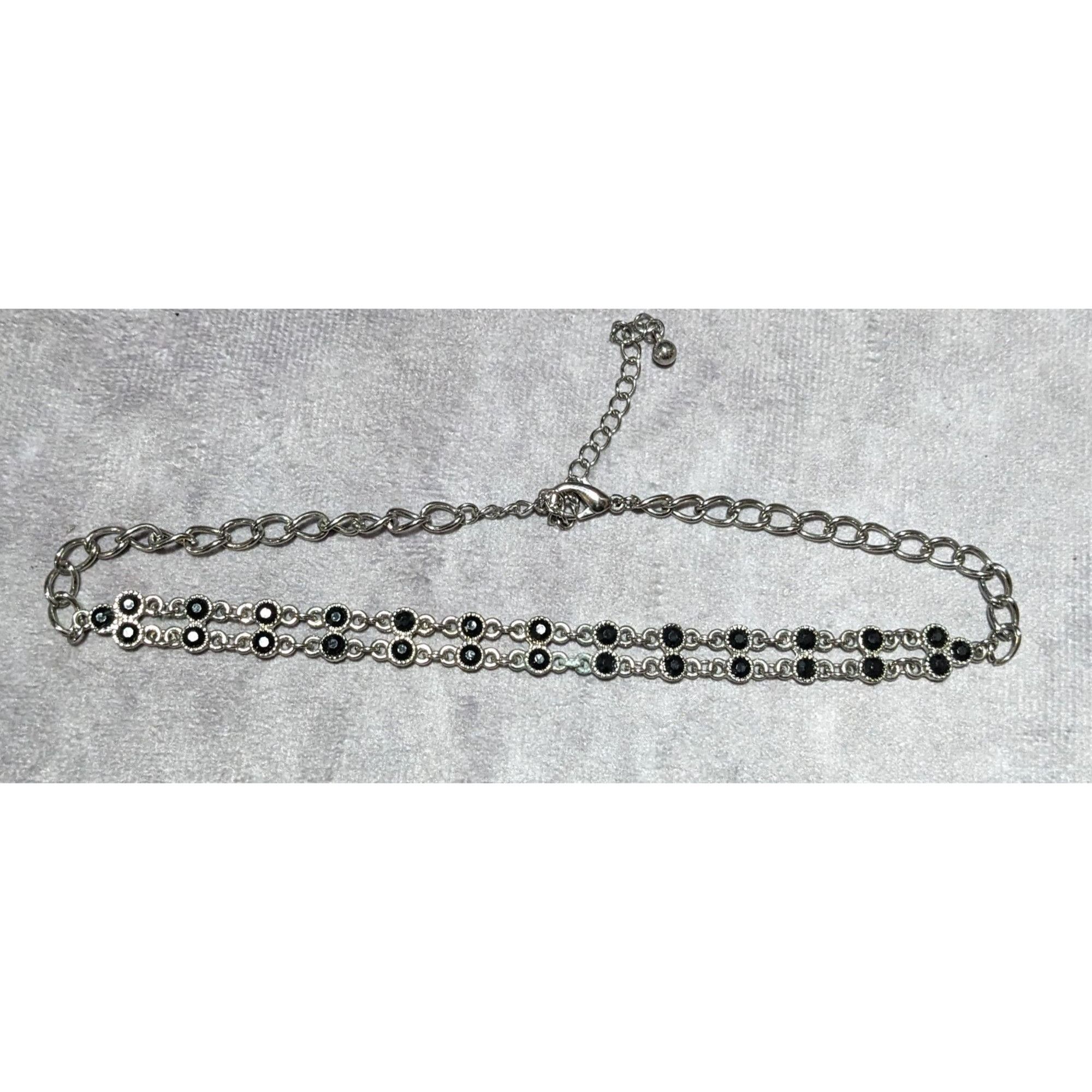 Other Minimalist Gothic Gemmed Chain Choker Necklace Size ONE SIZE - 6 Thumbnail