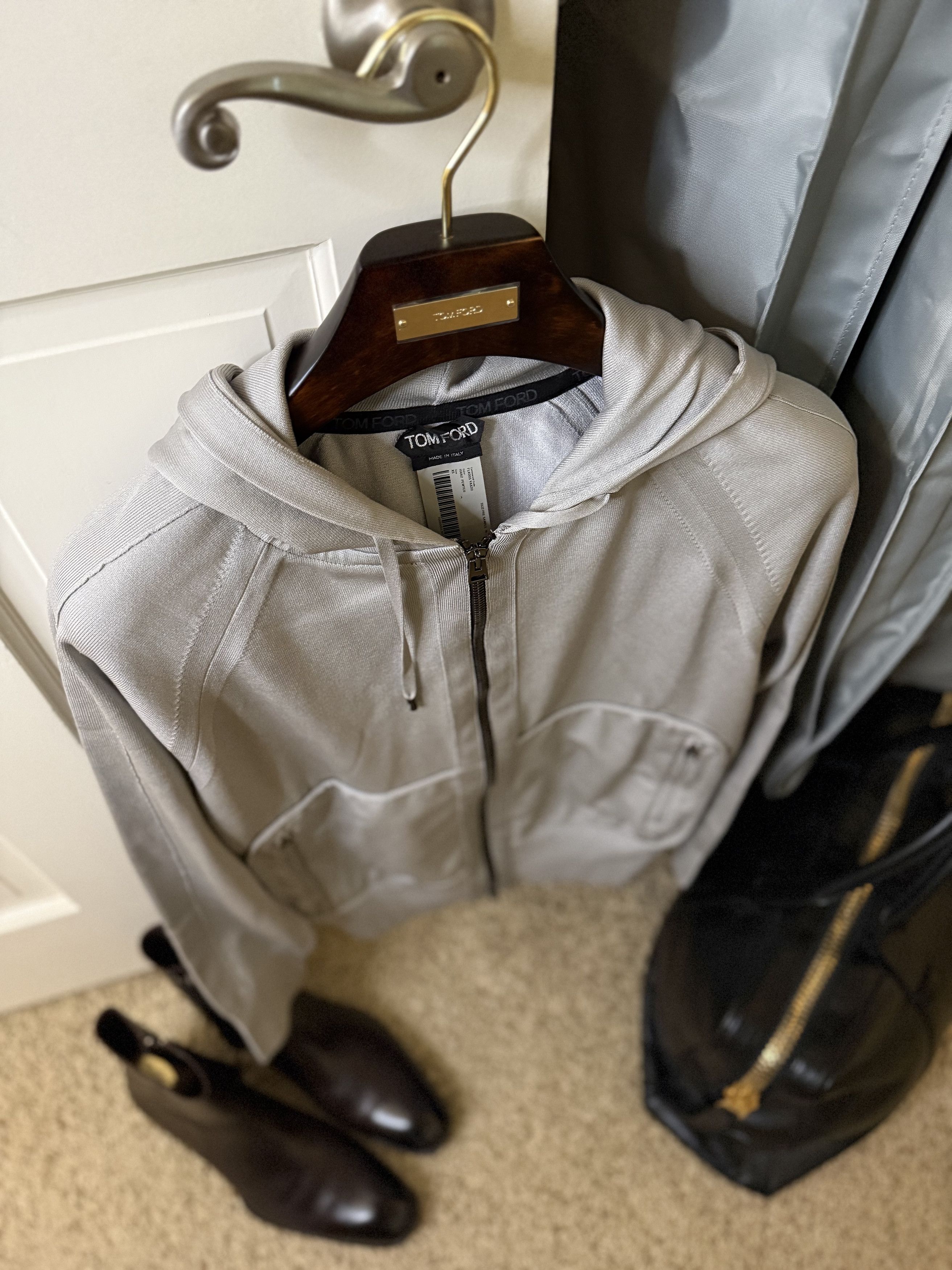 Tom Ford Fits 48-50 IT, Ultra Rare Silk Blend $3,000 Hoodie Size US XS / EU 42 / 0 - 4 Thumbnail