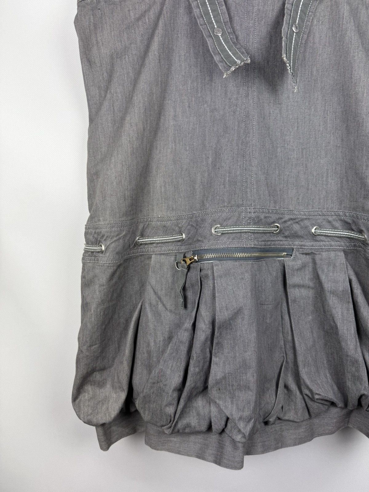 Marithe + Francois Girbaud Marithe Francois Girbaud Avant-Garde Denim Corset Dress Size XL / US 12-14 / IT 48-50 - 17 Thumbnail