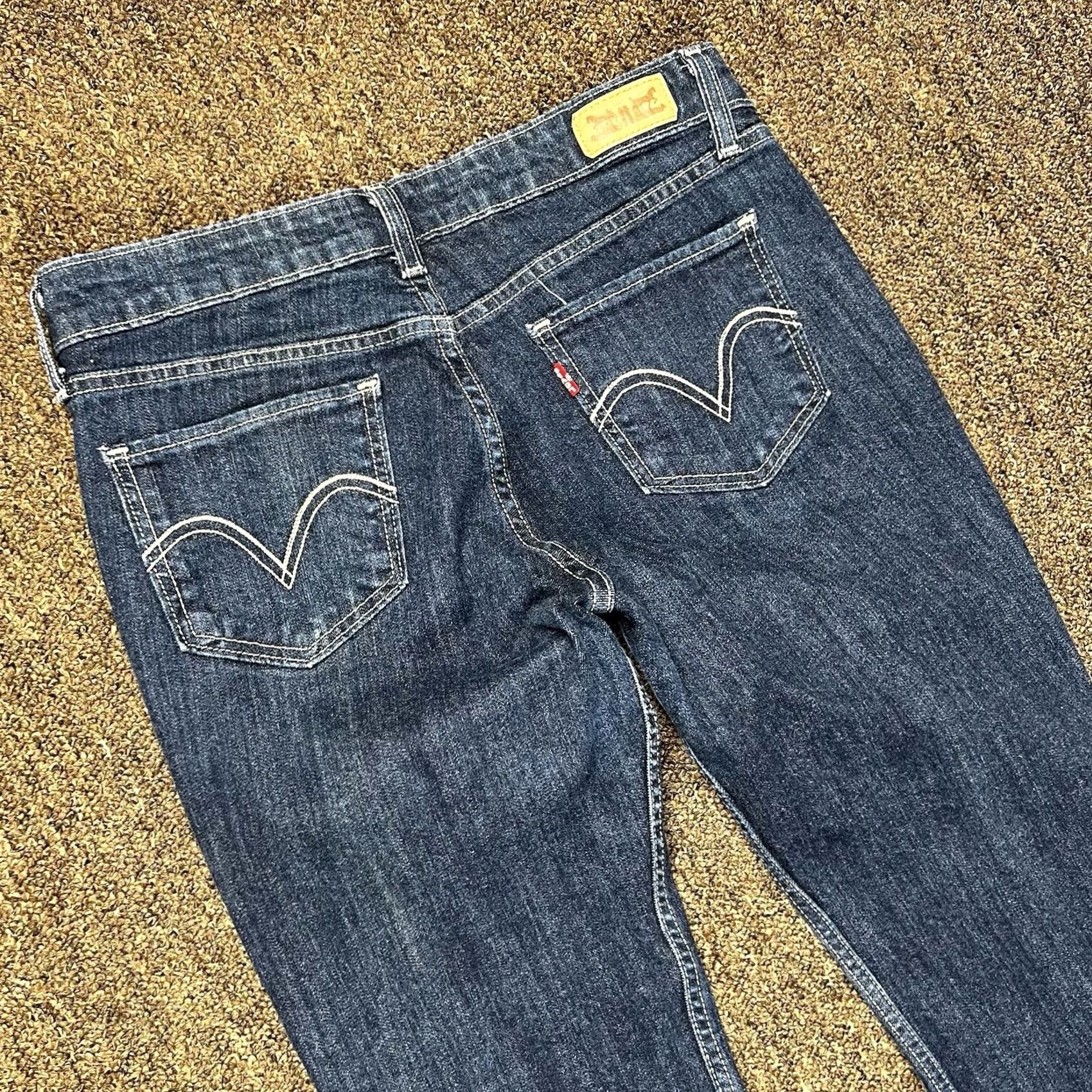 Levi's Levi's 518 Bootcut Jeans Womens Blue 32x30 Stretch Fit Denim Cotton Blend Regular Rise Mid 30 In Inseam Size 30" / US 8 / IT 44 - 6 Thumbnail