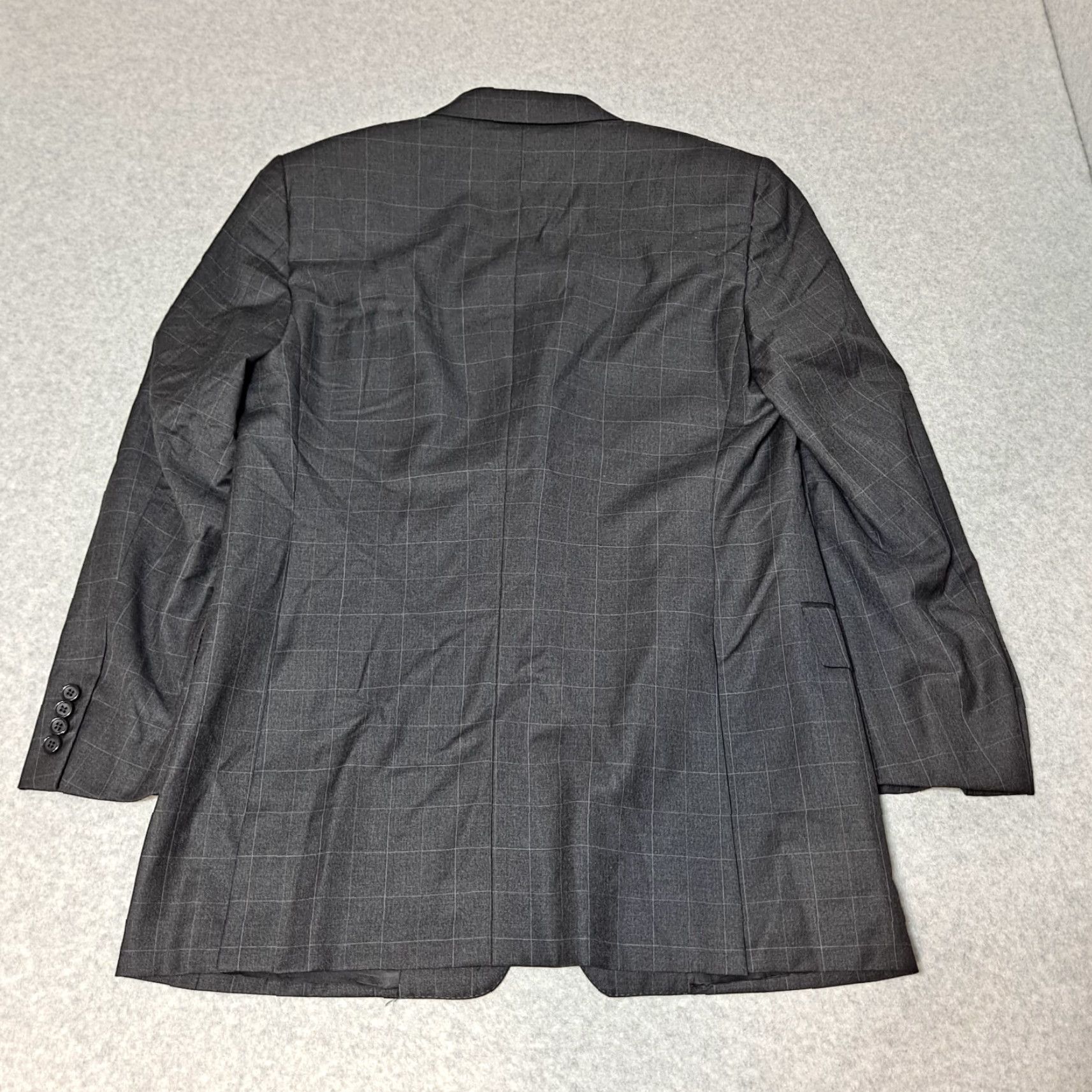 Vintage Hickey Freeman Blazer Men 44 Gray Loro Piana Wool Tasmanian Super 120 Heritage Size 44R - 2 Thumbnail