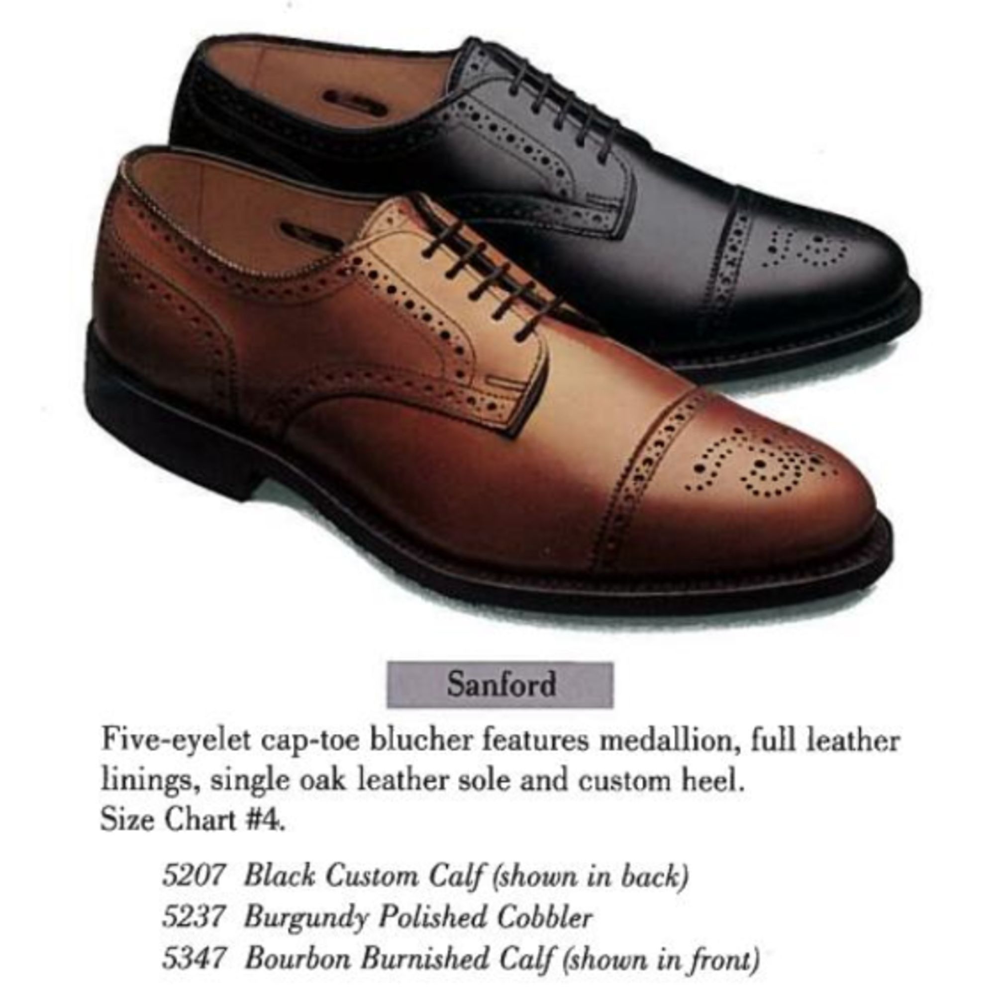 Allen Edmonds Vintage Allen Edmonds Dress Shoes Men's 10.5D Black Leather Size US 10.5 / EU 43-44 - 8 Thumbnail