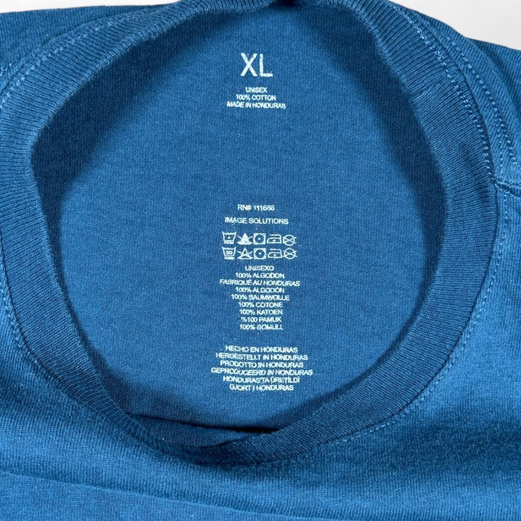 Apple Apple Store Shirt Adult XL Blue T-Shirt Crew Neck Long Sleeve Logo Cotton Men Size US XL / EU 56 / 4 - 4 Thumbnail