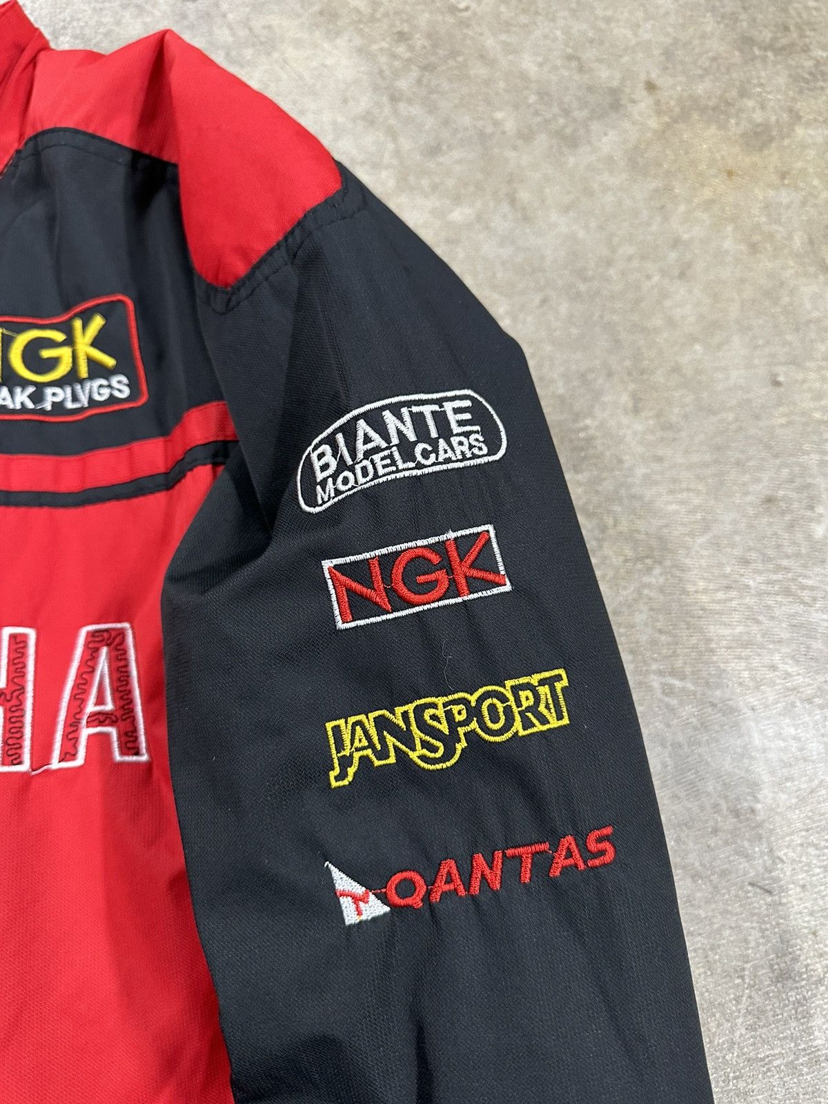 Yamaha Crazy Y2K Yamaha Zip Up Racing Bomber Jacket Size US S / EU 44-46 / 1 - 7 Thumbnail