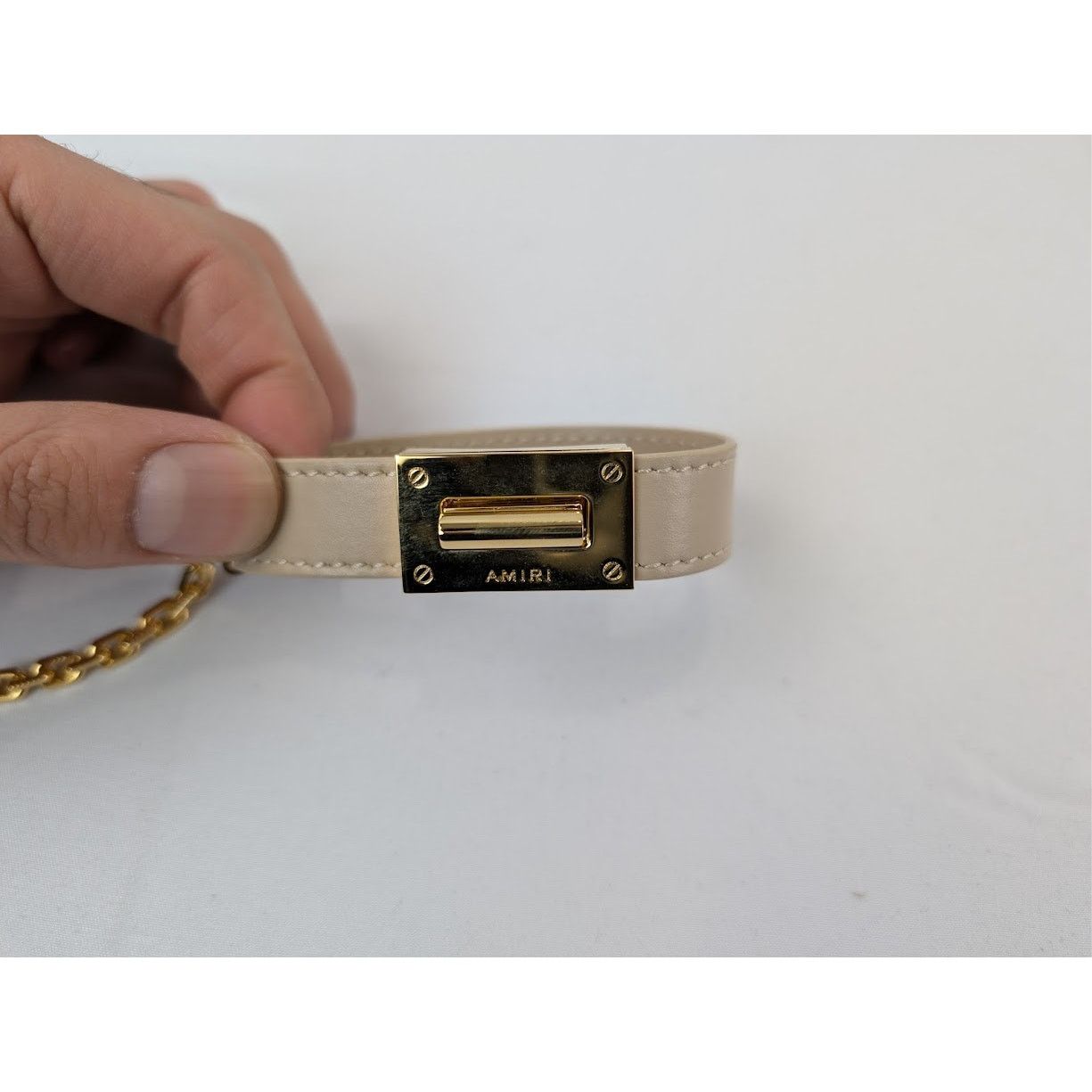 Amiri o1rshd1 Size: M / Calf Jax Bracelet in Alabaster Size ONE SIZE - 5 Thumbnail
