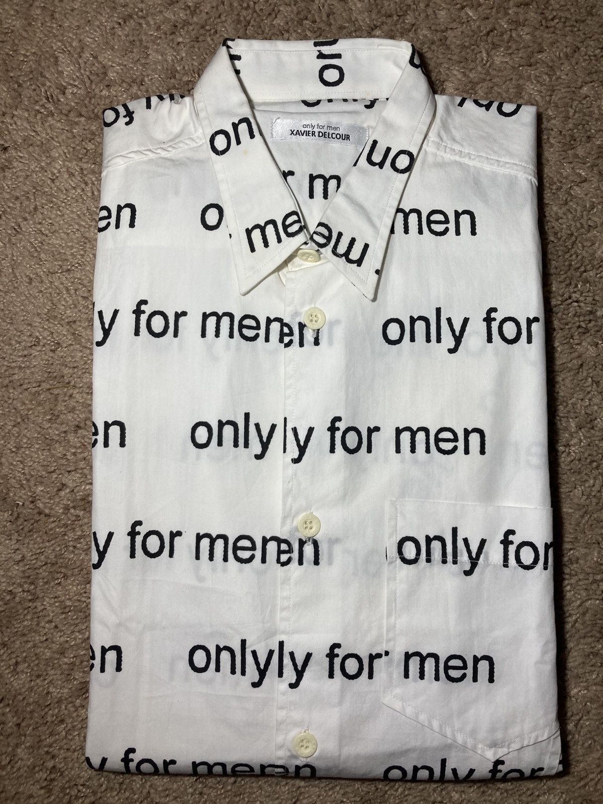 Xavier Delcour SS01 Xavier Delcour Only For Men Type Text Logo 2001 Antwerp Size US S / EU 44-46 / 1 - 1 Thumbnail