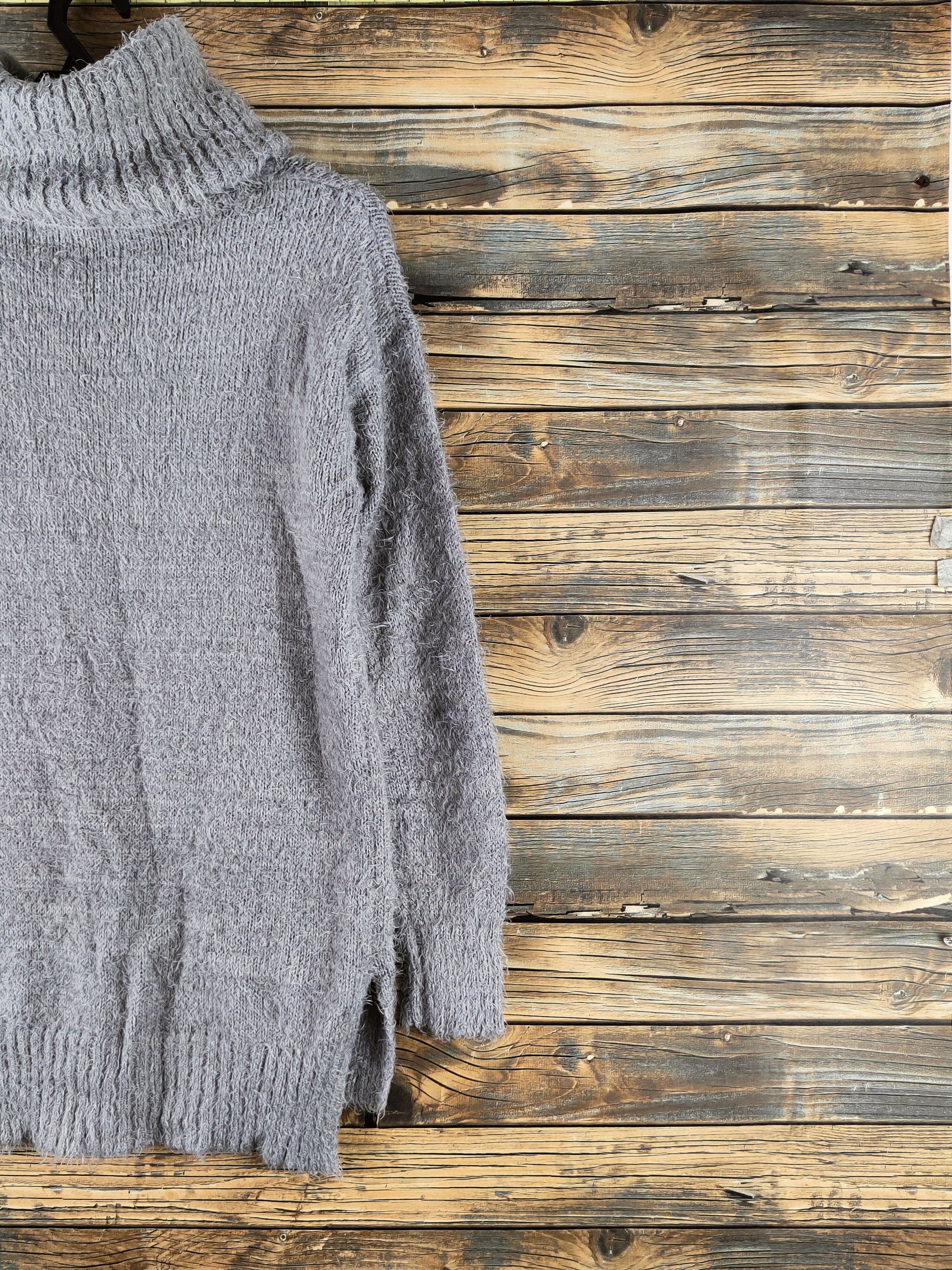 Japanese Brand DL L'espoir Dark Gray Fur Mohair Knitwear #46-490 Size M / US 6-8 / IT 42-44 - 9 Thumbnail