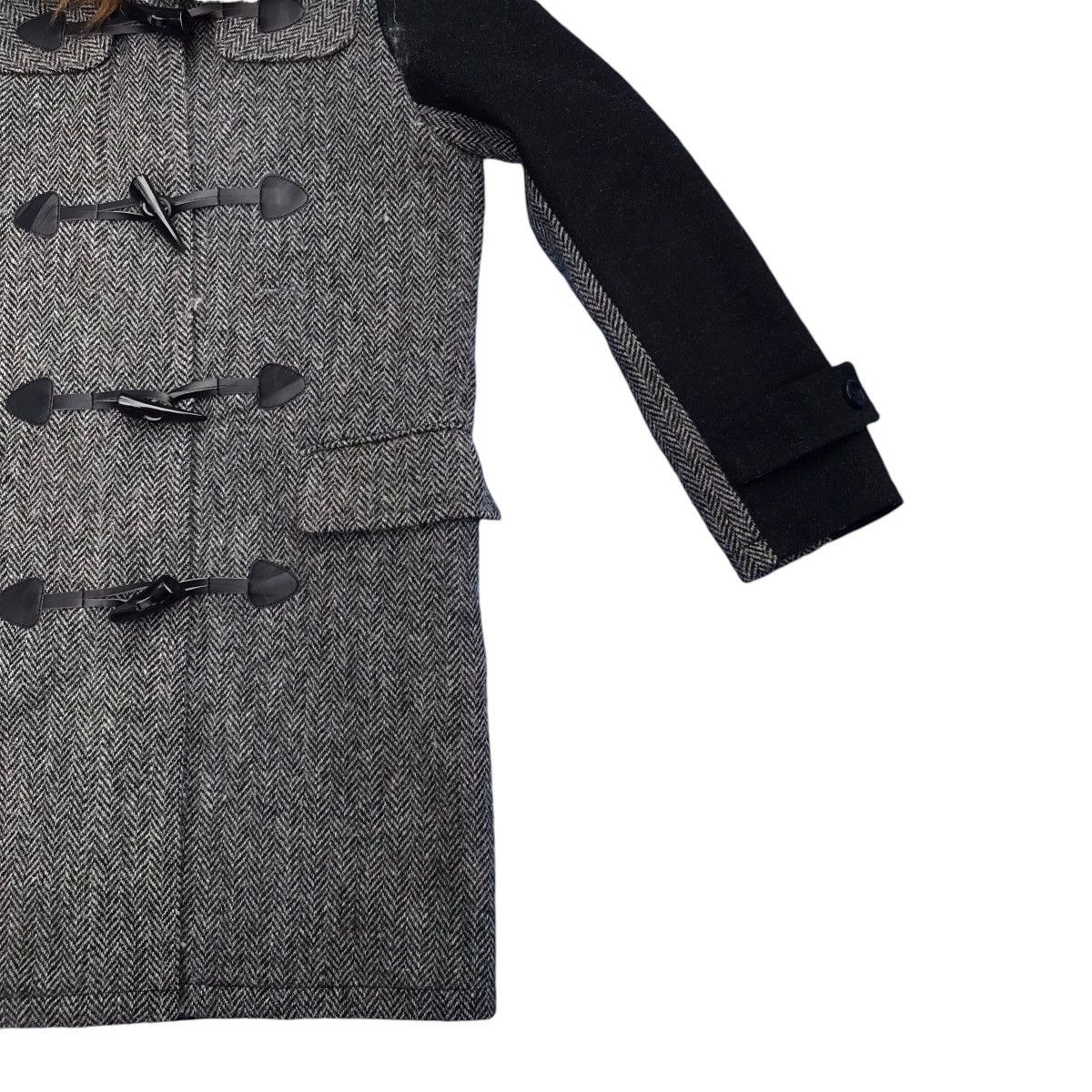 Harris Tweed LGB If Six Was Nine Style Harris Tweed Faux Fur Wool Jacket Size S / US 4 / IT 40 - 3 Thumbnail