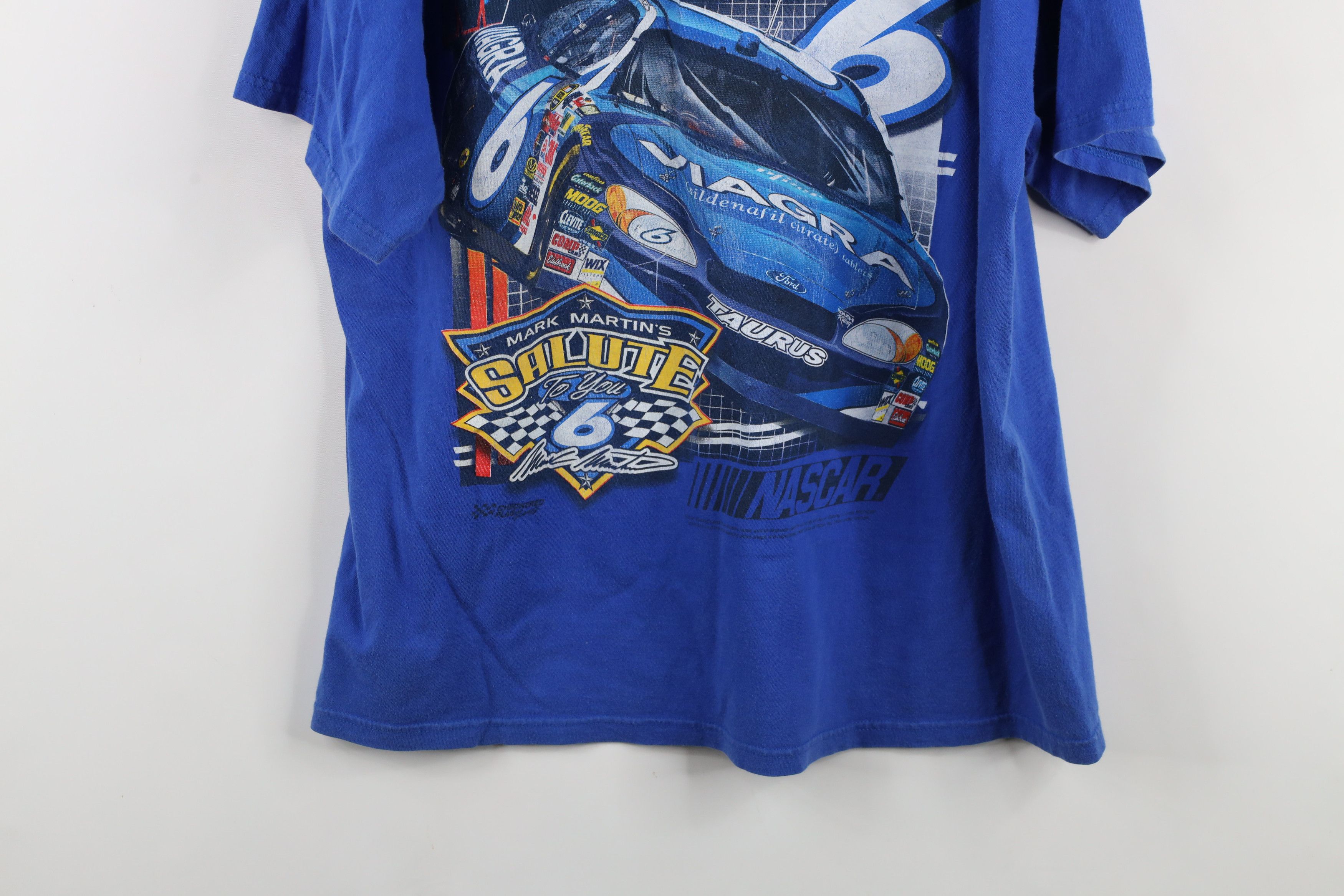 Vintage Vintage 90s Y2K NASCAR Martin Racing All Over Print T-Shirt Size US XL / EU 56 / 4 - 15 Thumbnail