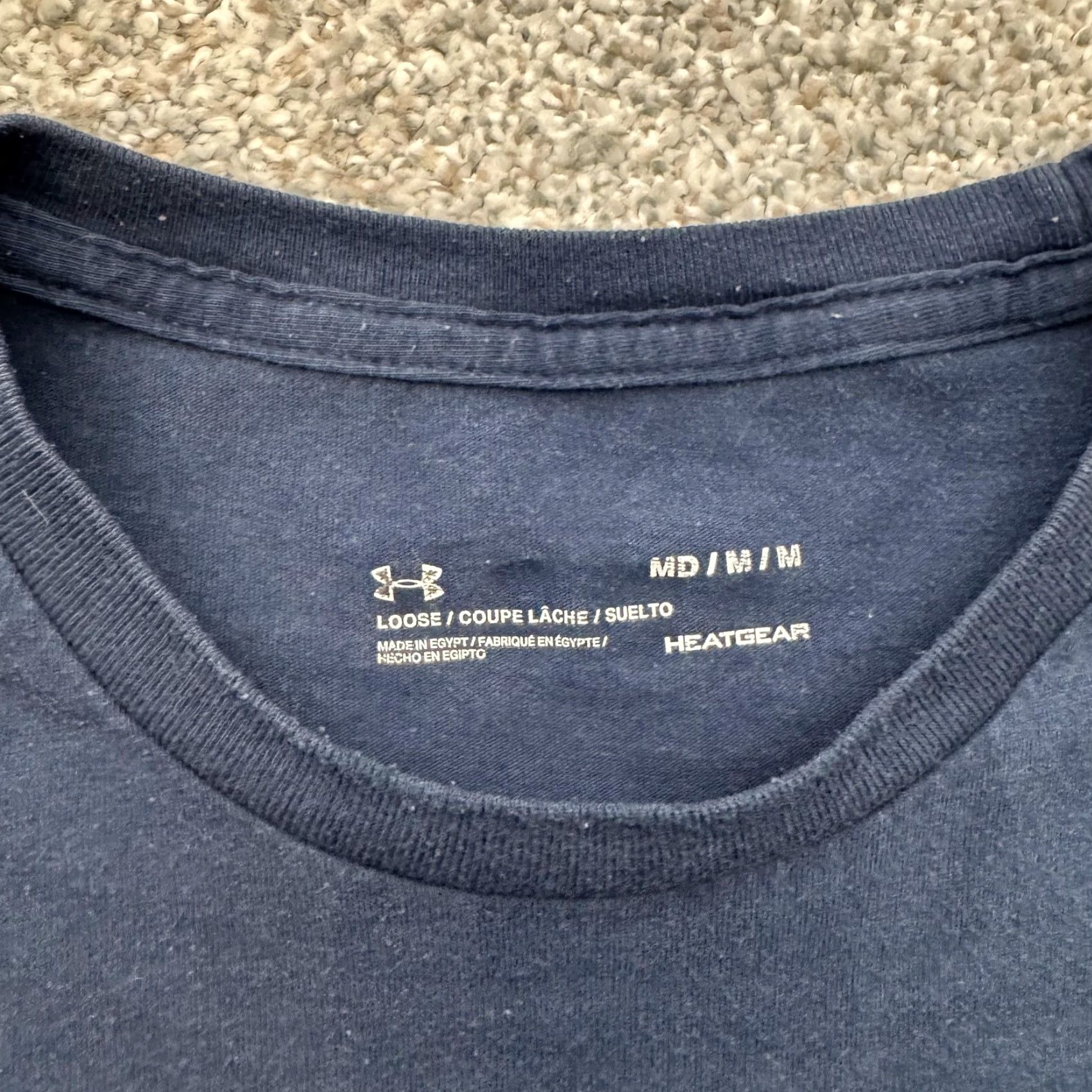Under Armour Under Armour Shirt Mens Medium USA Patriotic HeatGear Loose Fit Athletic Tee Blue Size US M / EU 48-50 / 2 - 2 Thumbnail